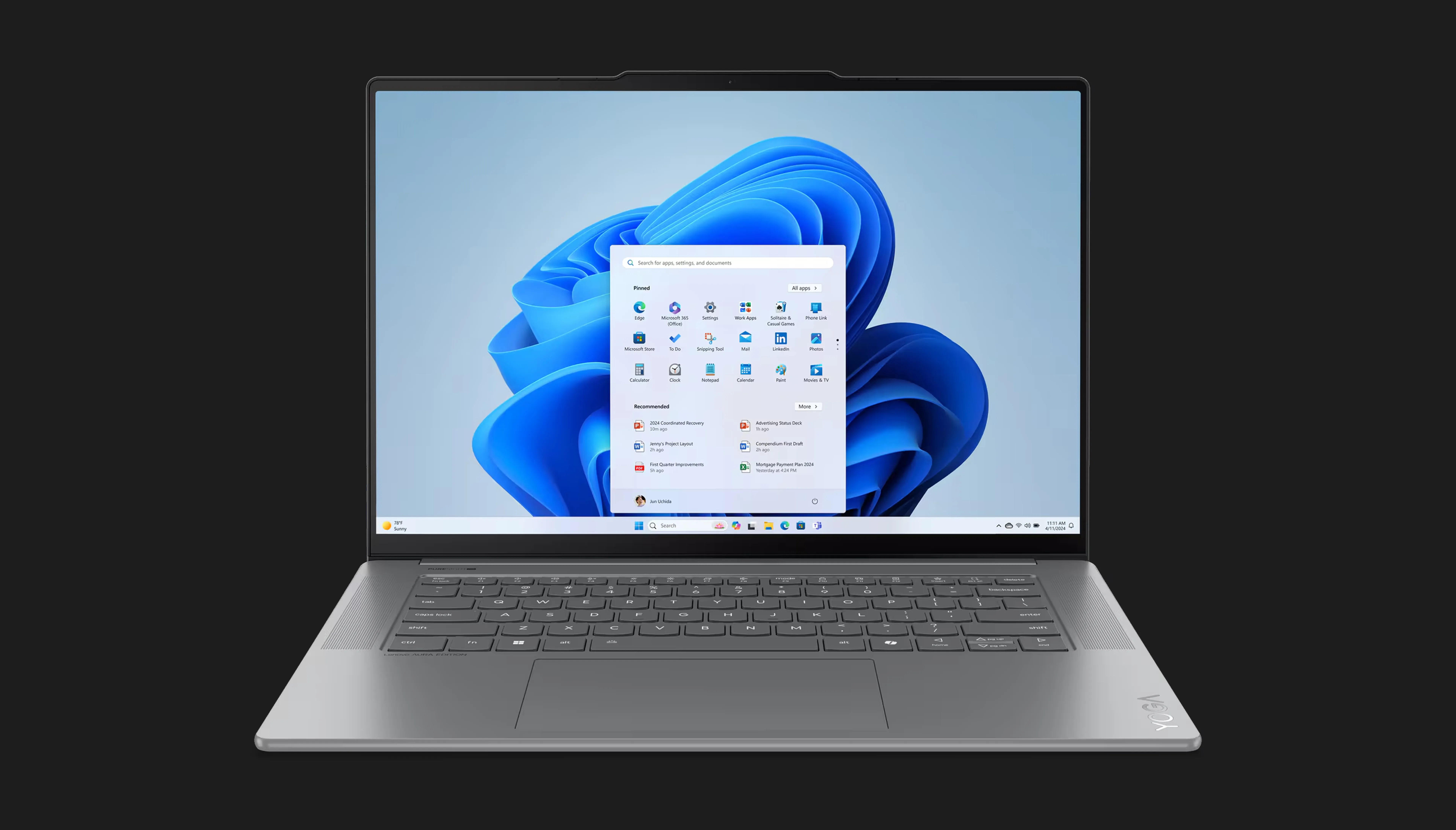 Ноутбук Lenovo Yoga Slim 7 14AKP10 14&quot; (AMD Ryzen AI 5/16GB/512GB (SSD)/AMD Radeon 840M) (83JY002GPB) (Standard)