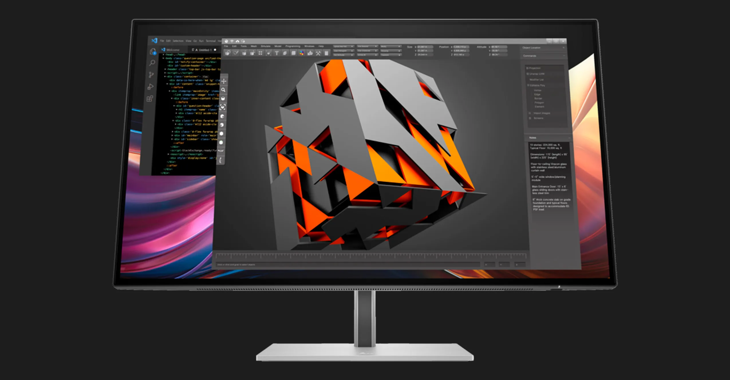 Монитор HP 27" IPS 60Hz S7 Pro 727pk 8J9G2AA (UA)