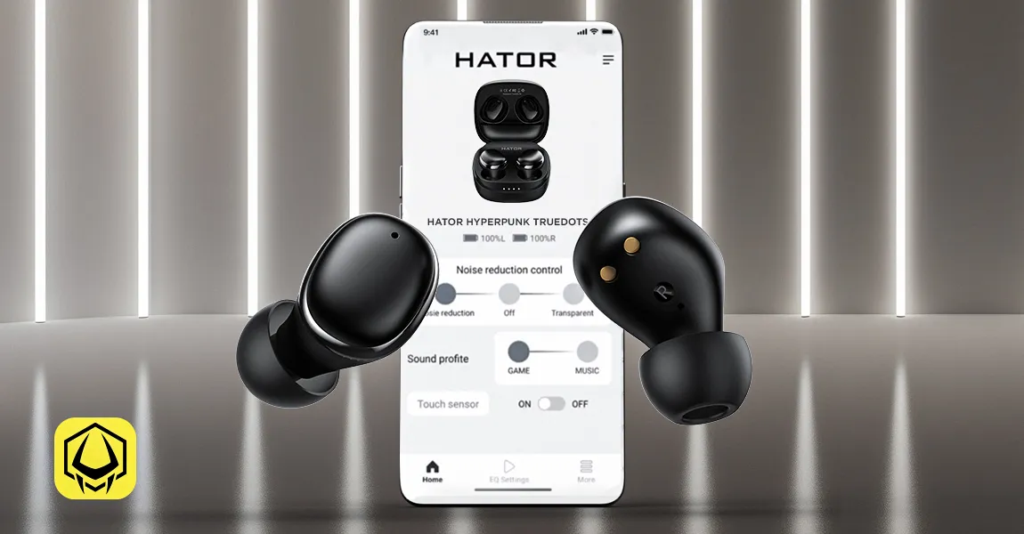 Ігрова гарнітура Hator Hyреrpunk Truedots HD (Black) (HTA-411) (UA)