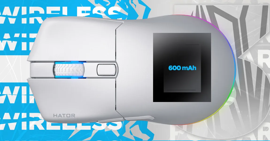 Ігрова миша Hator Pulsar 3 wireless (Black) (HTM630) (UA)