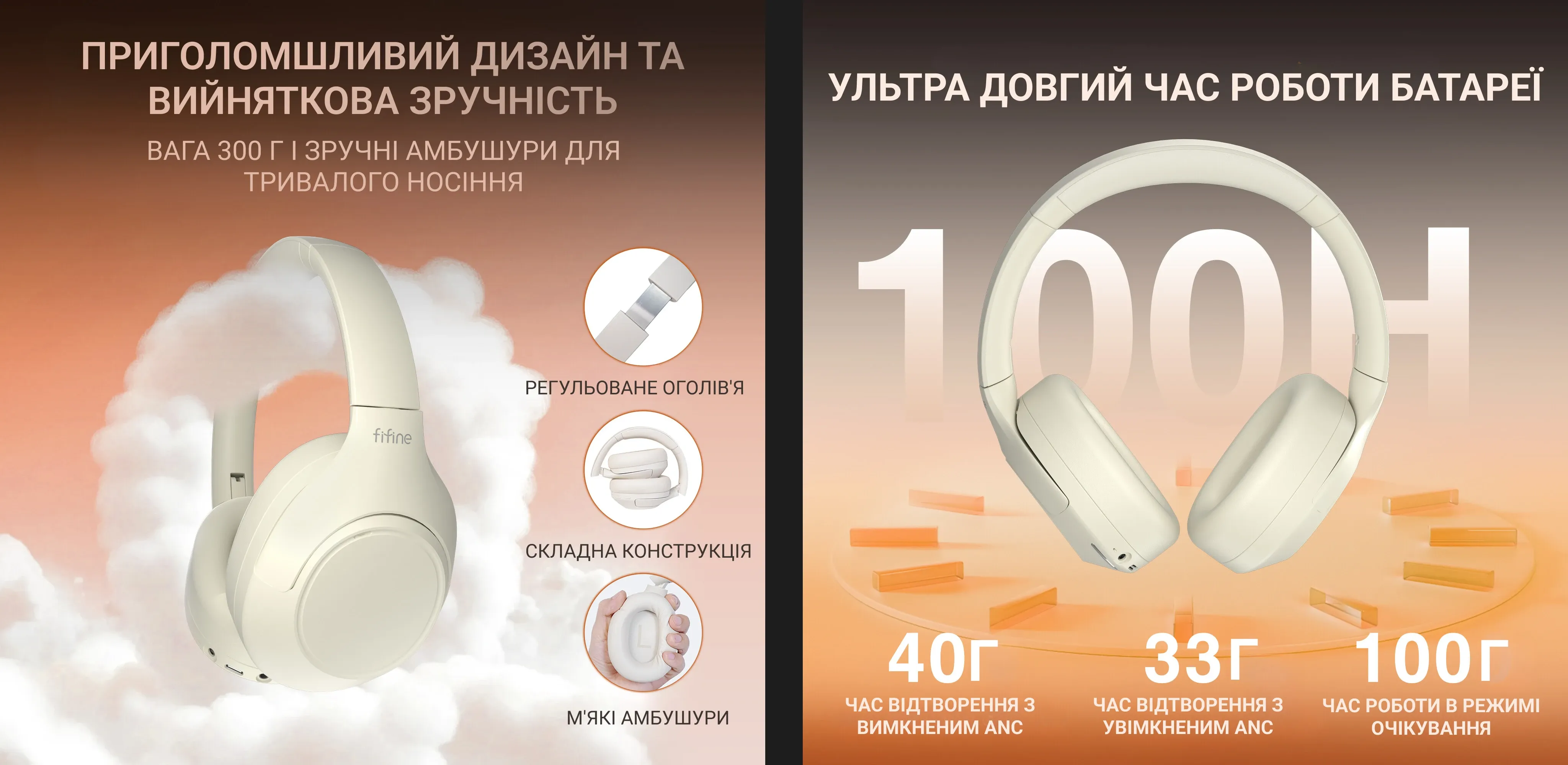 Игровая гарнитура Fifine X3W (White) (UA)