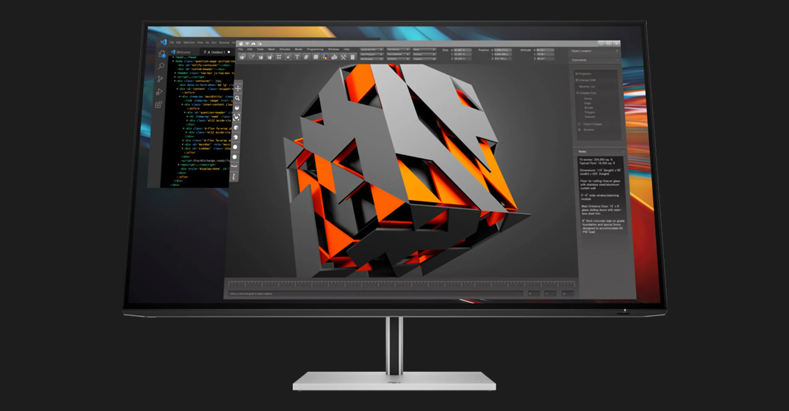 Монітор HP 24" IPS 100Hz S7 Pro 724pu 8Y2F7AA (UA)