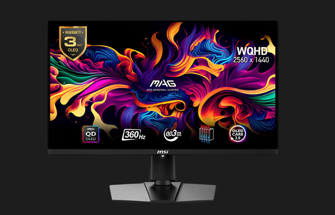 Игровой монитор MSI 26.5" QD-OLED 360Hz MAG 271QPX (UA)