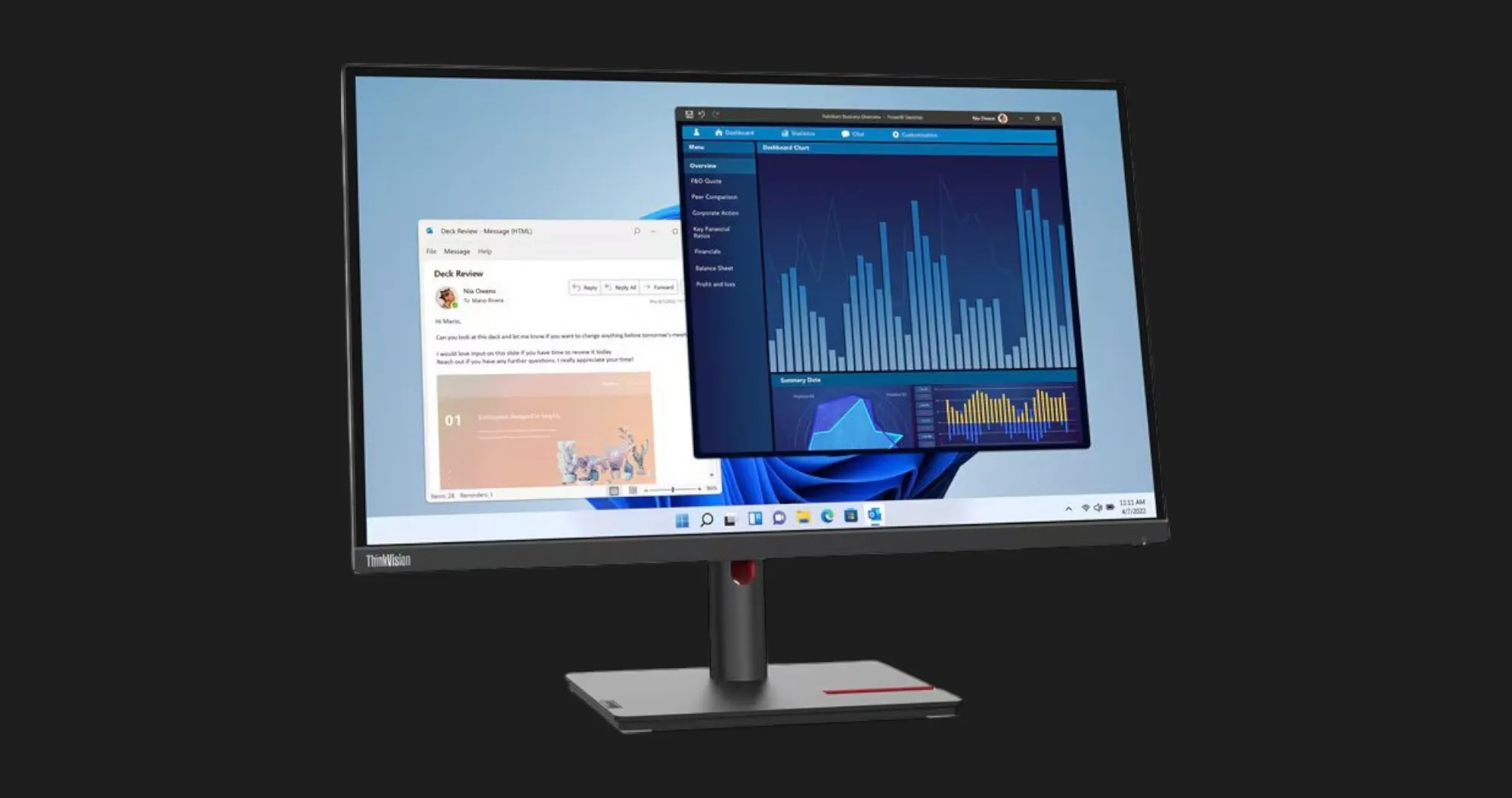 Монітор Lenovo 27" IPS 60Hz ThinkVision T27p-30 63A9GAT1EU (UA)