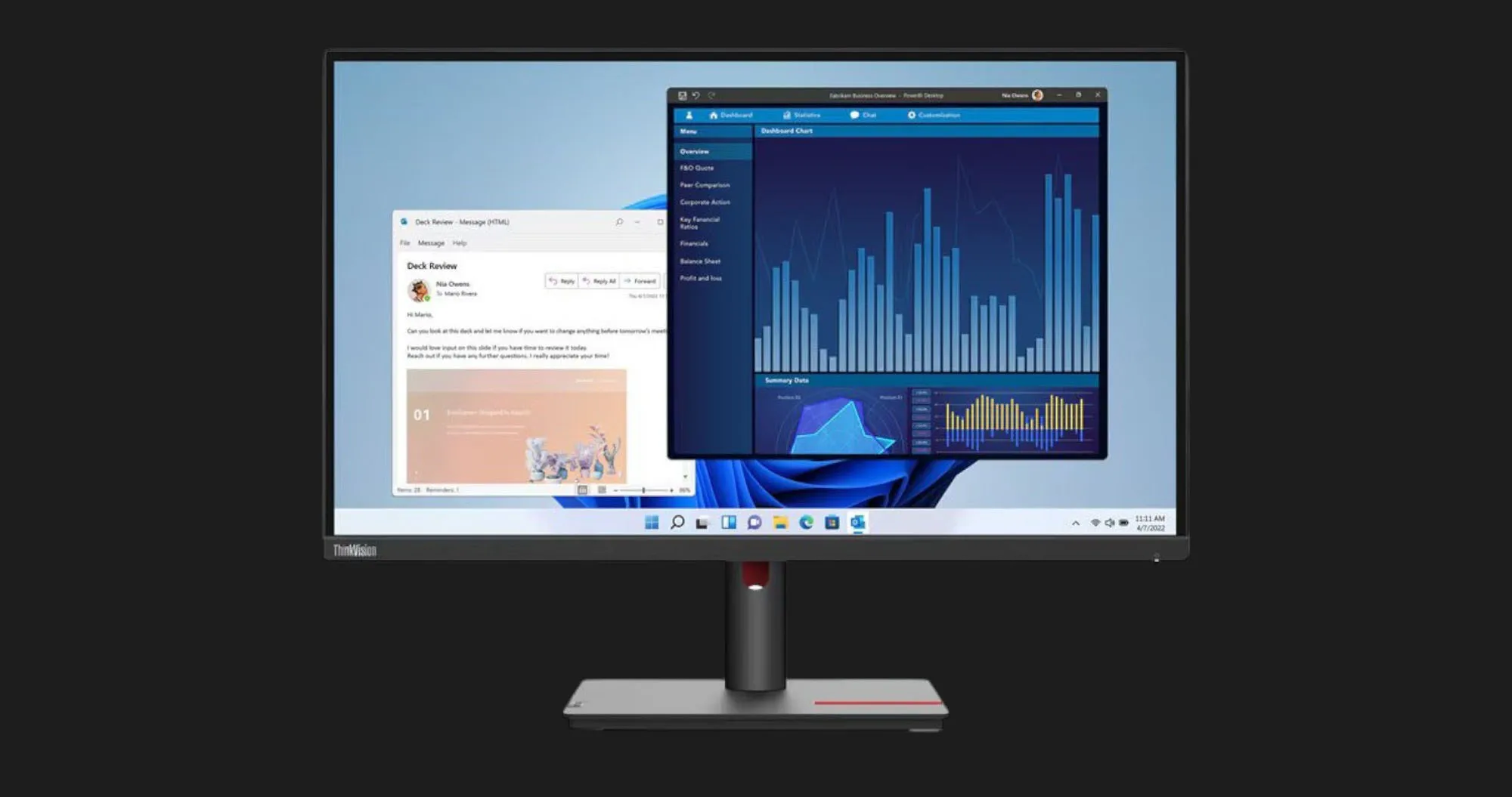 Монітор Lenovo 27" IPS 60Hz ThinkVision T27p-30 63A9GAT1EU (UA)