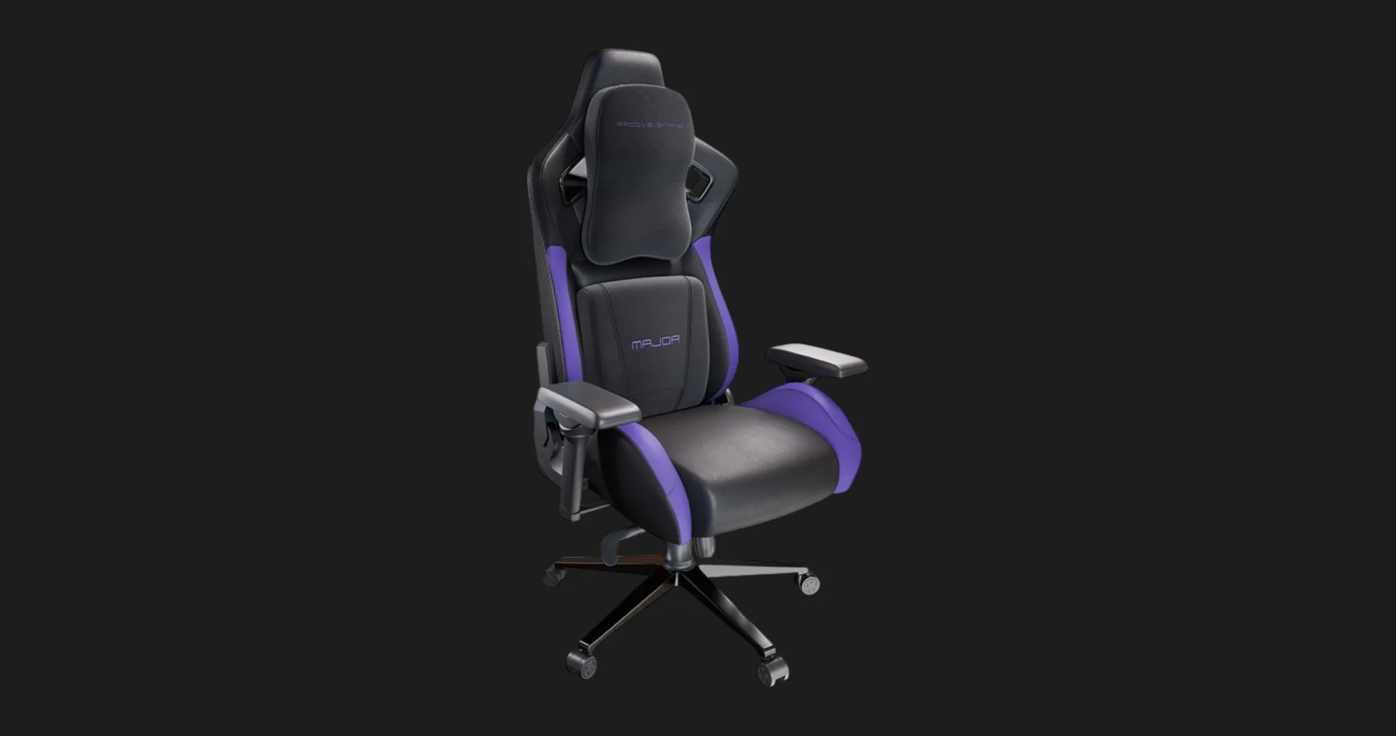 Кресло для геймеров Proove Gaming Major (Black/Purple) (UA)