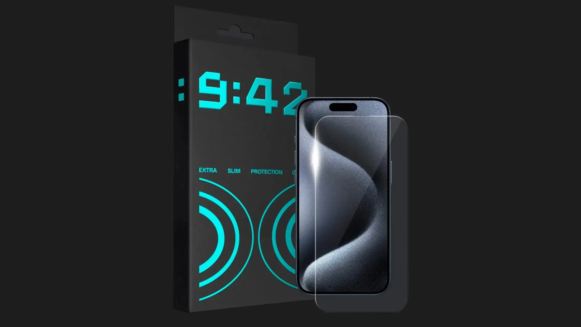 Захисне скло 9:42 Slim для iPhone 15 Pro