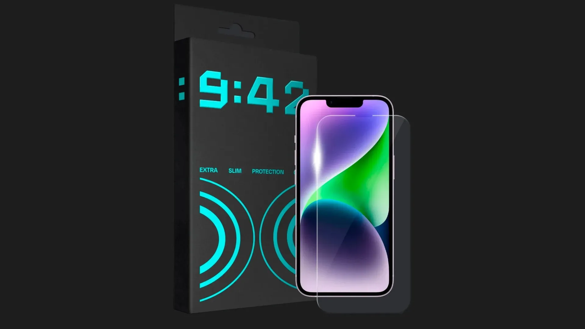 Захисне скло 9:42 Slim для iPhone 16e/14/13 Pro/13