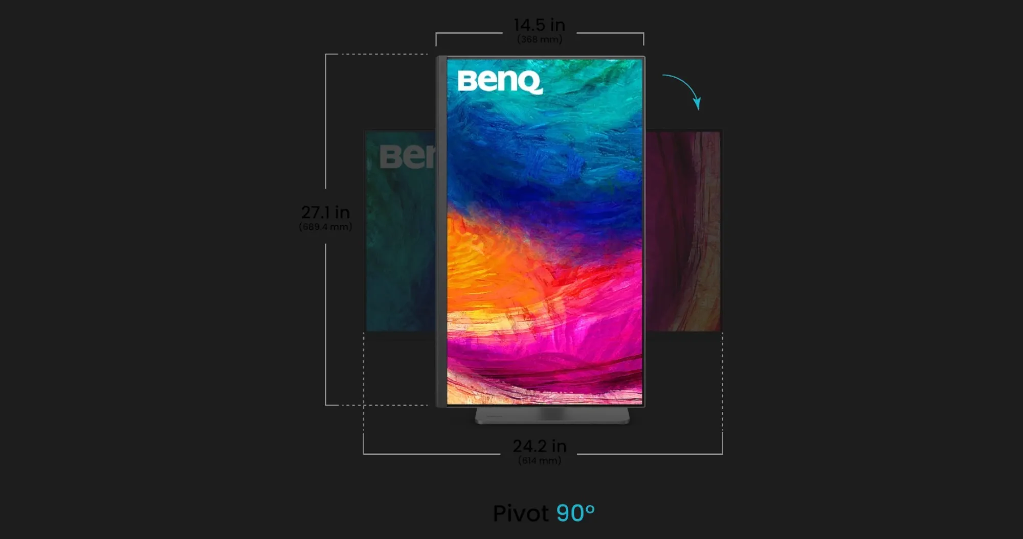 Монитор BenQ 27" IPS 100Hz PD2706QN 9H.LNDLA.TBE(UA)
