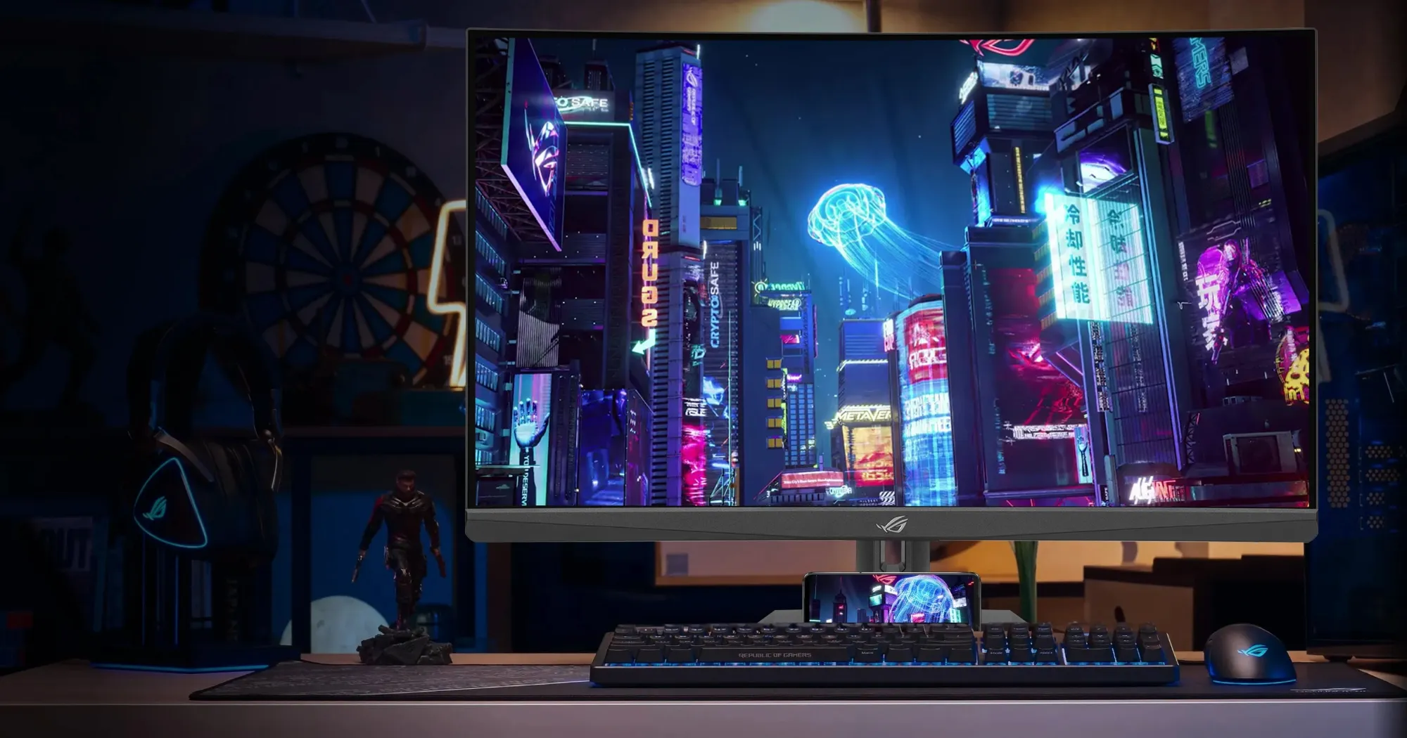 Игровой монитор ASUS 31.5" ROG Strix XG32WCS VA 180Hz 90LM0AC0-B01970 (UA)