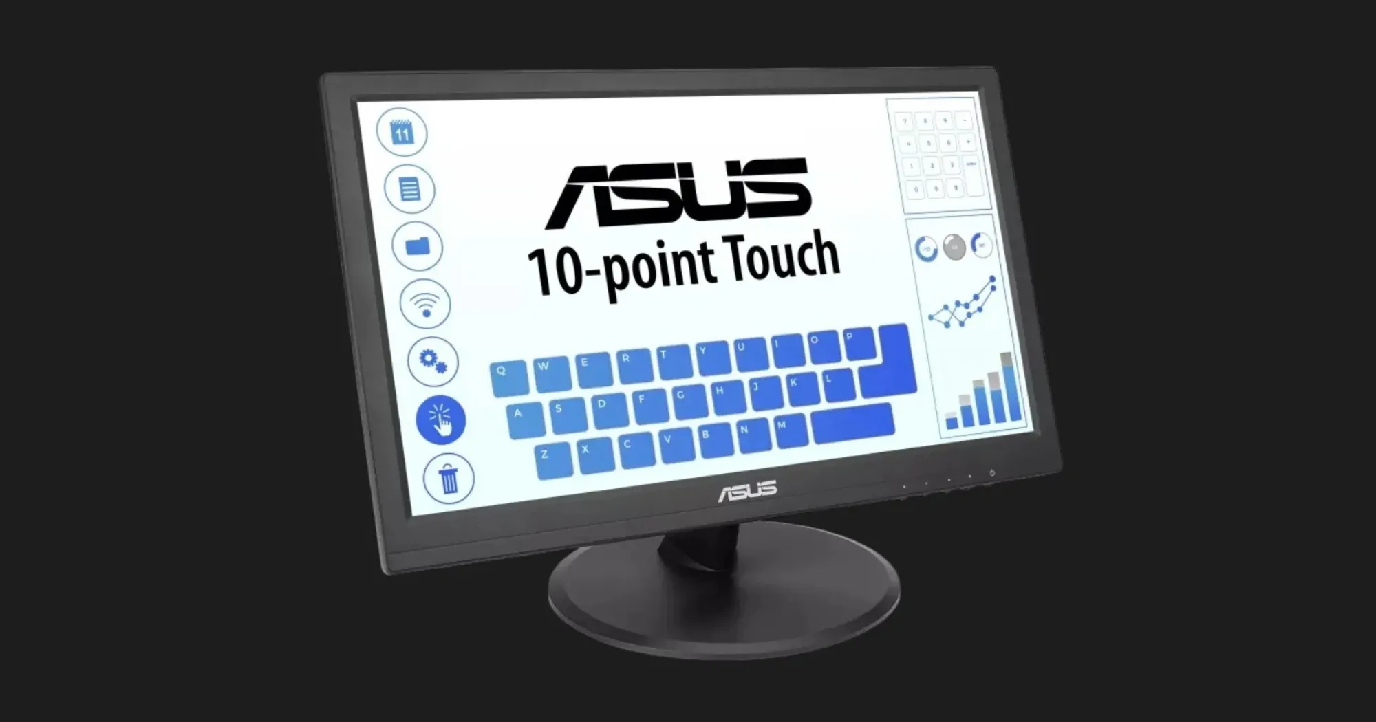Монітор сенсорний ASUS 15.6"  VT168HR TN 60 Hz 90LM02G1-B04170 (UA)