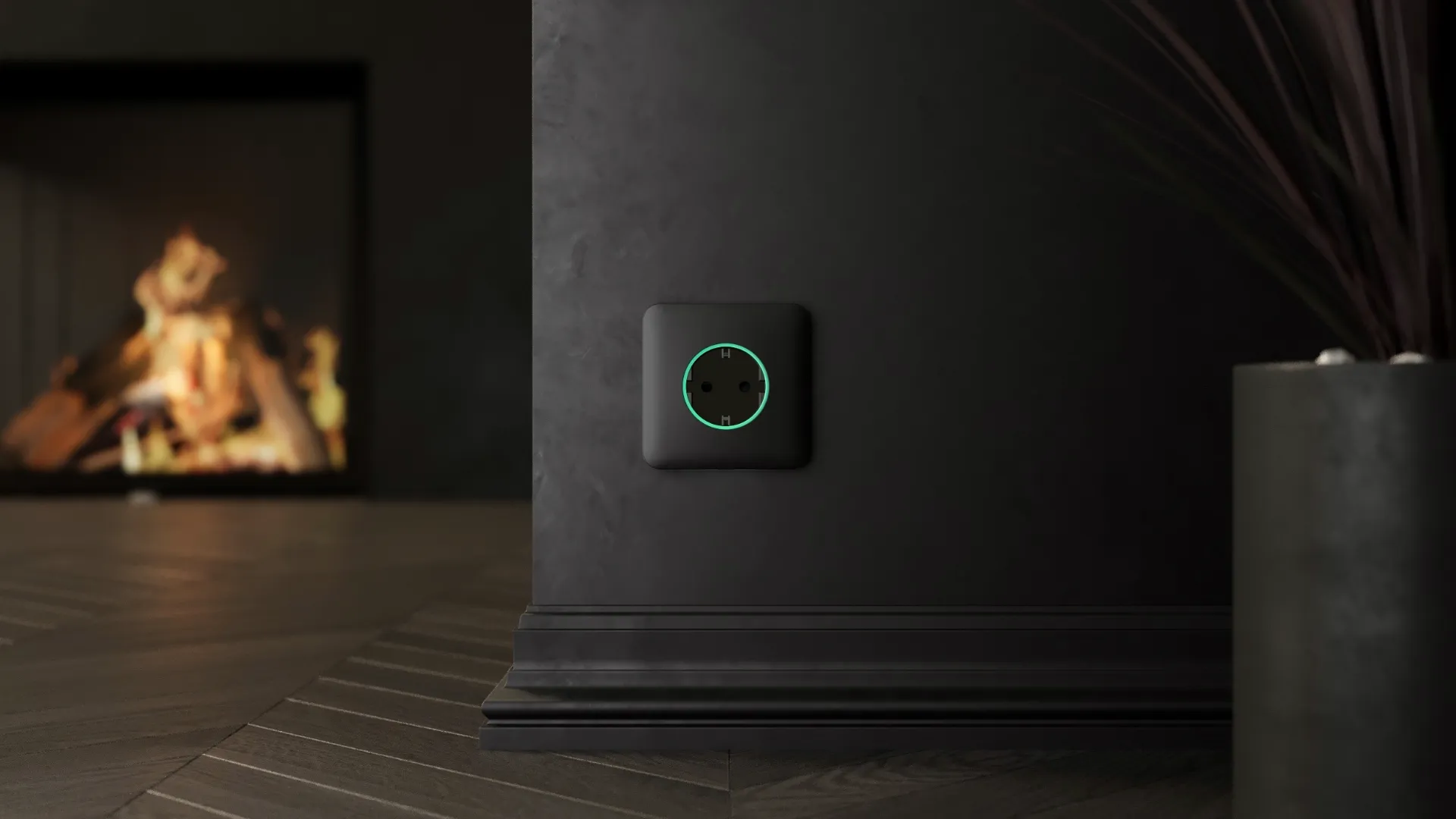 Розумна вбудована розетка Ajax Outlet [type F] Jeweler (Black)