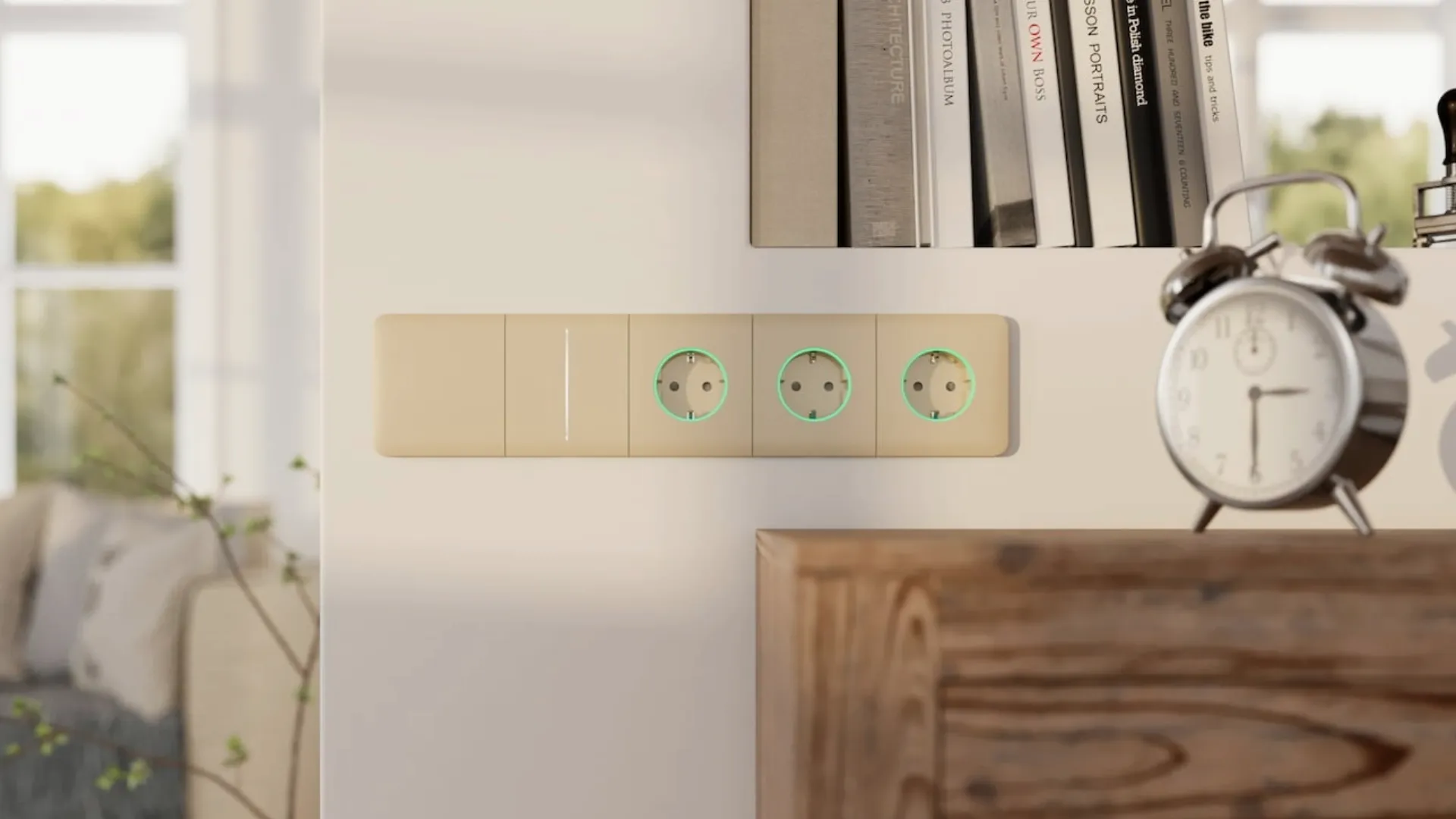 Розумна вбудована розетка Ajax Outlet [type F] Jeweler (Black)