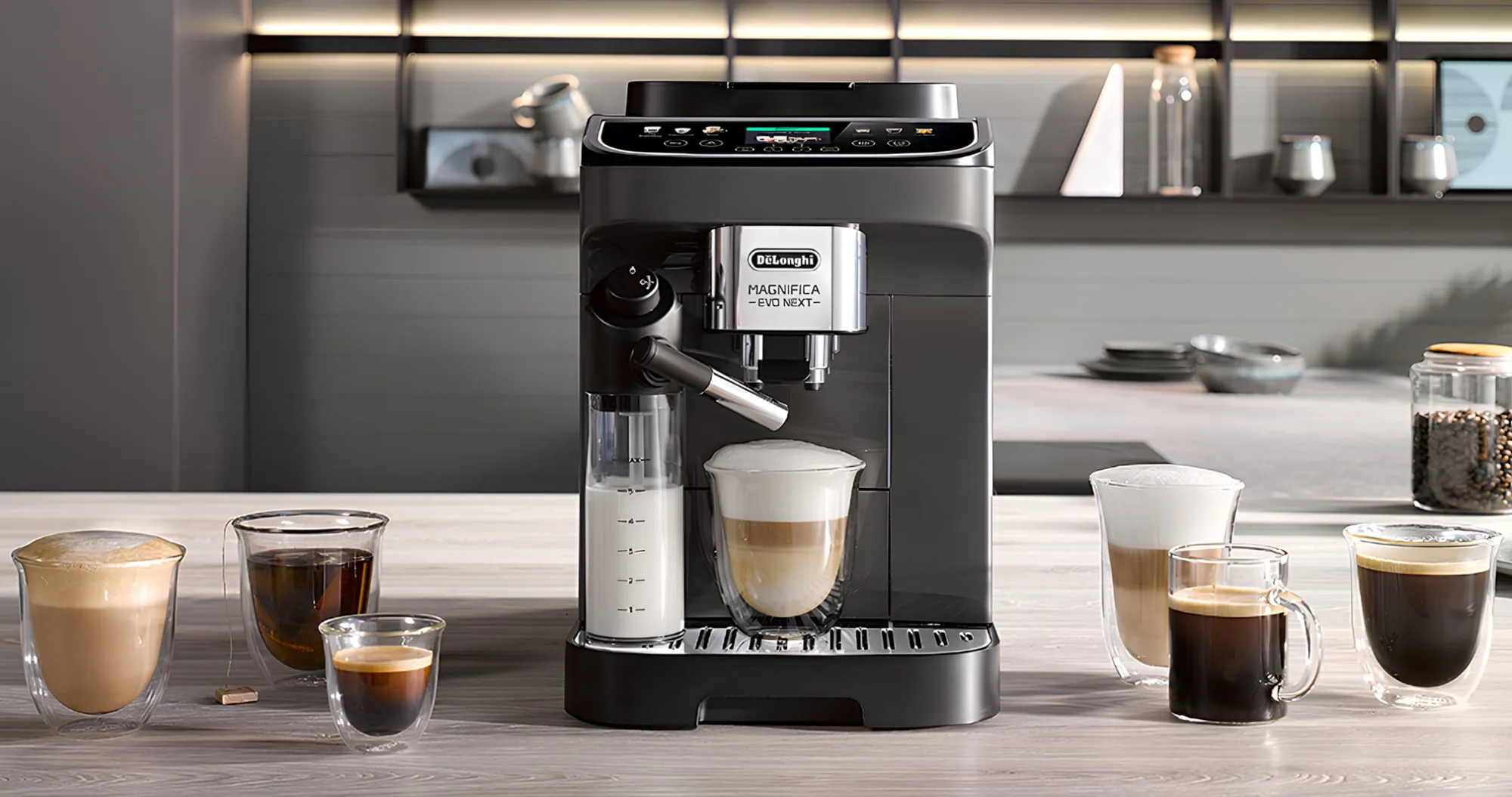 Кофемашина Delonghi Magnifica Evo Next (Black/Graphite) (Standard)