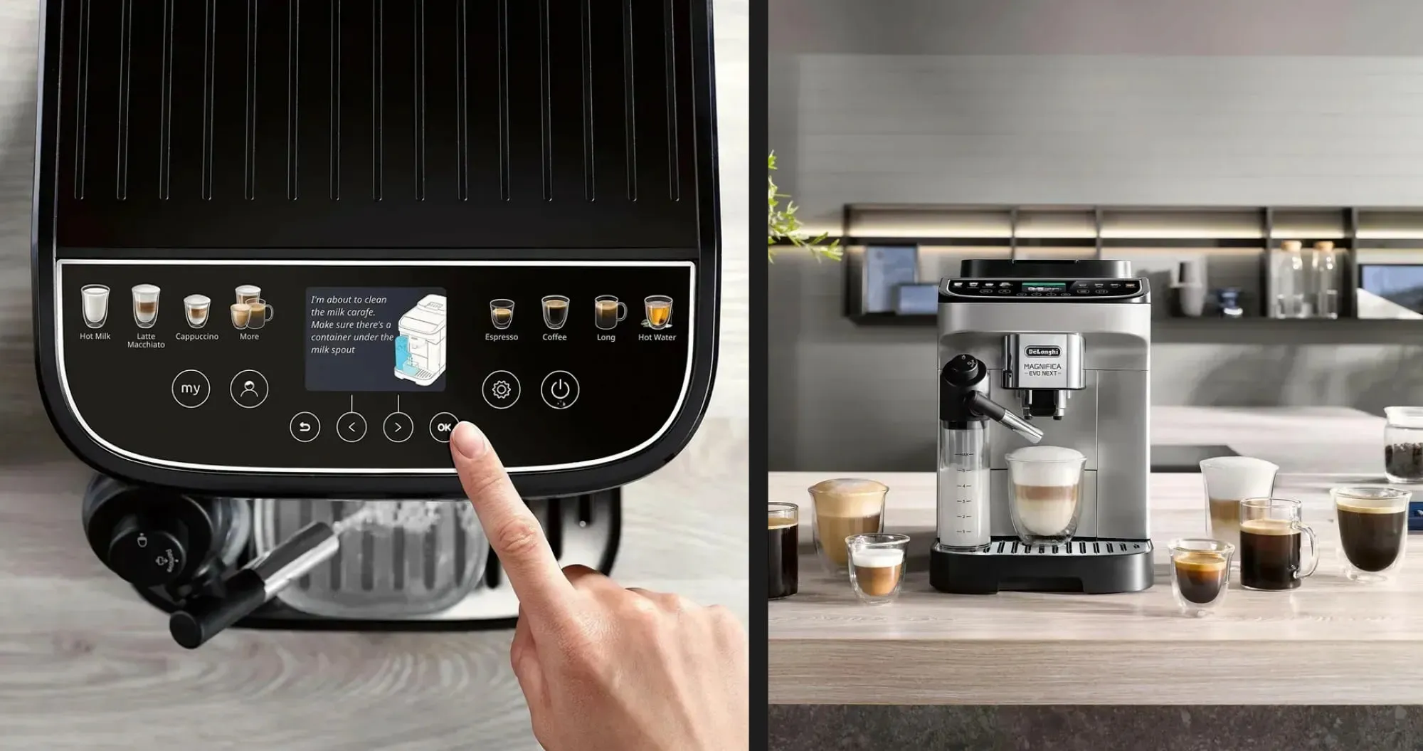 Кофемашина Delonghi Magnifica Evo Next (Silver/Black) (EU)