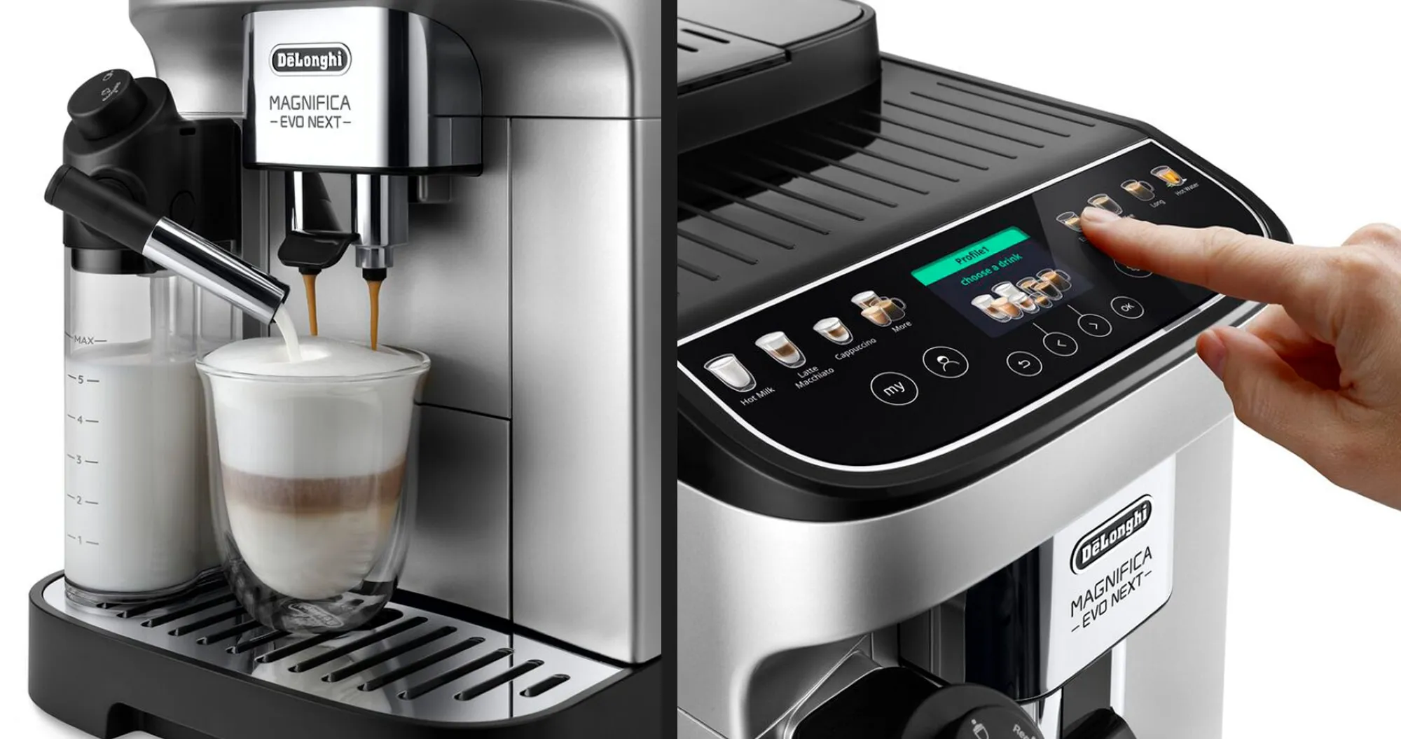 Кофемашина Delonghi Magnifica Evo Next (Silver/Black) (EU)