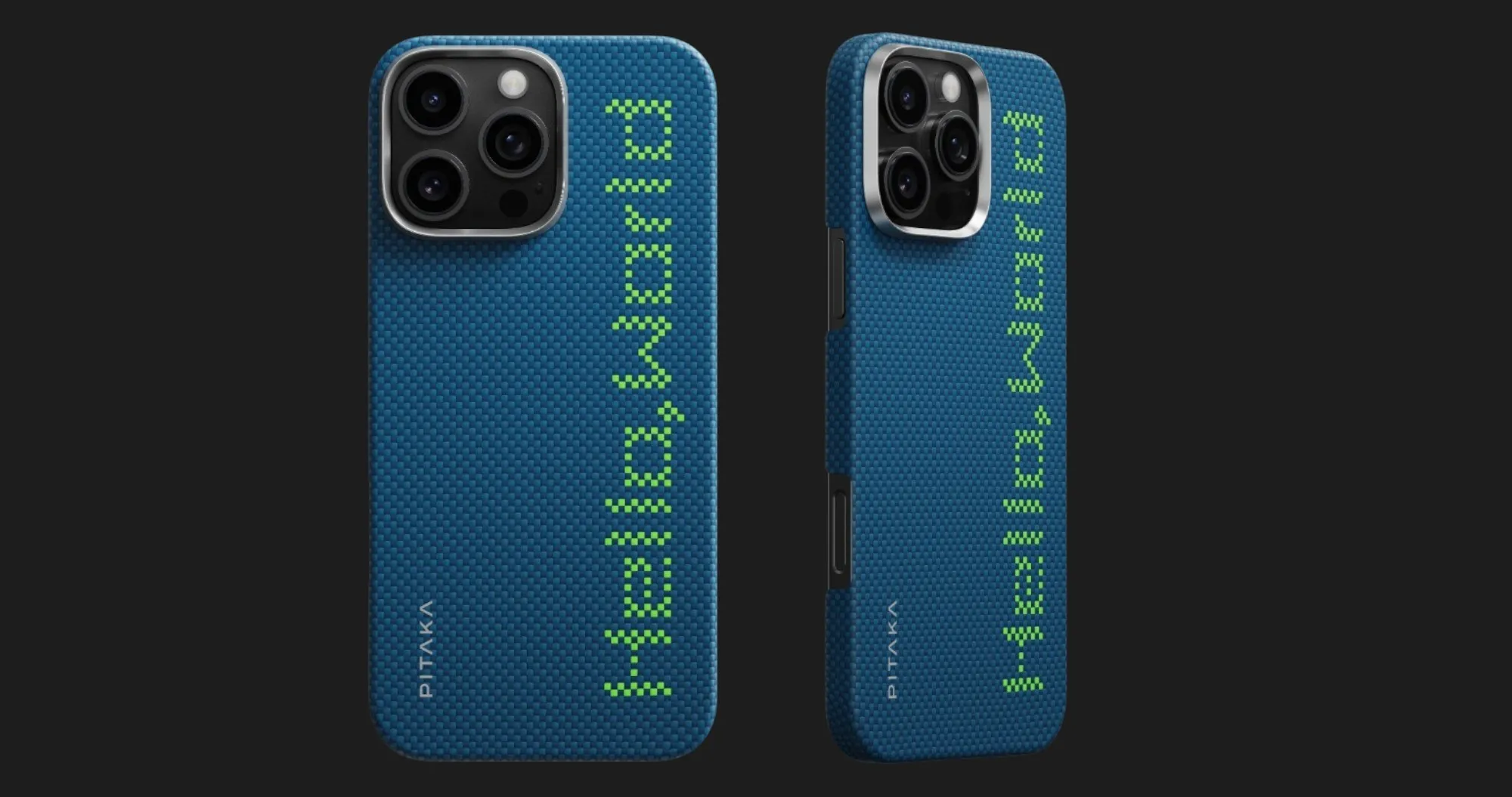 Чехол Pitaka Aries Tactile Woven Case для iPhone 16 Pro (Hello World)
