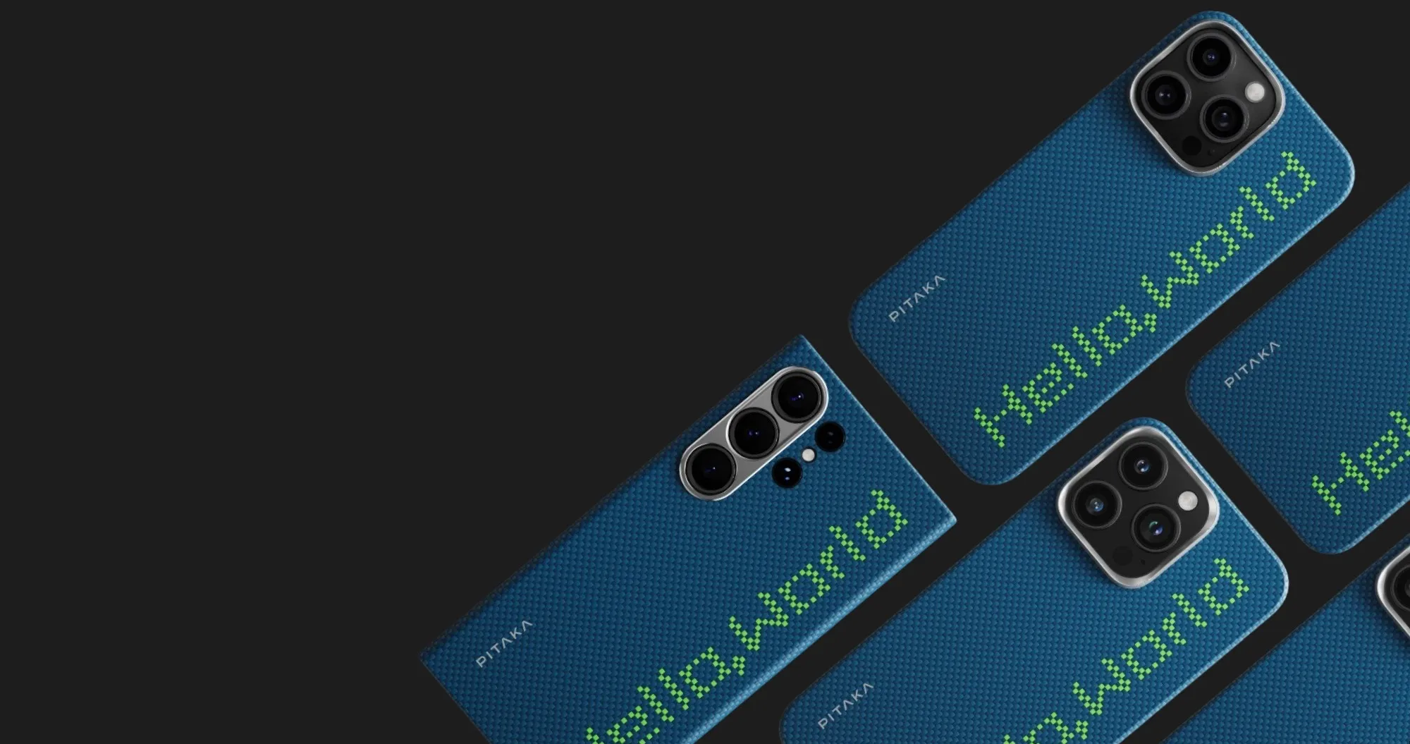 Чохол Pitaka Aries Tactile Woven Case для iPhone 16 Pro (Hello World)