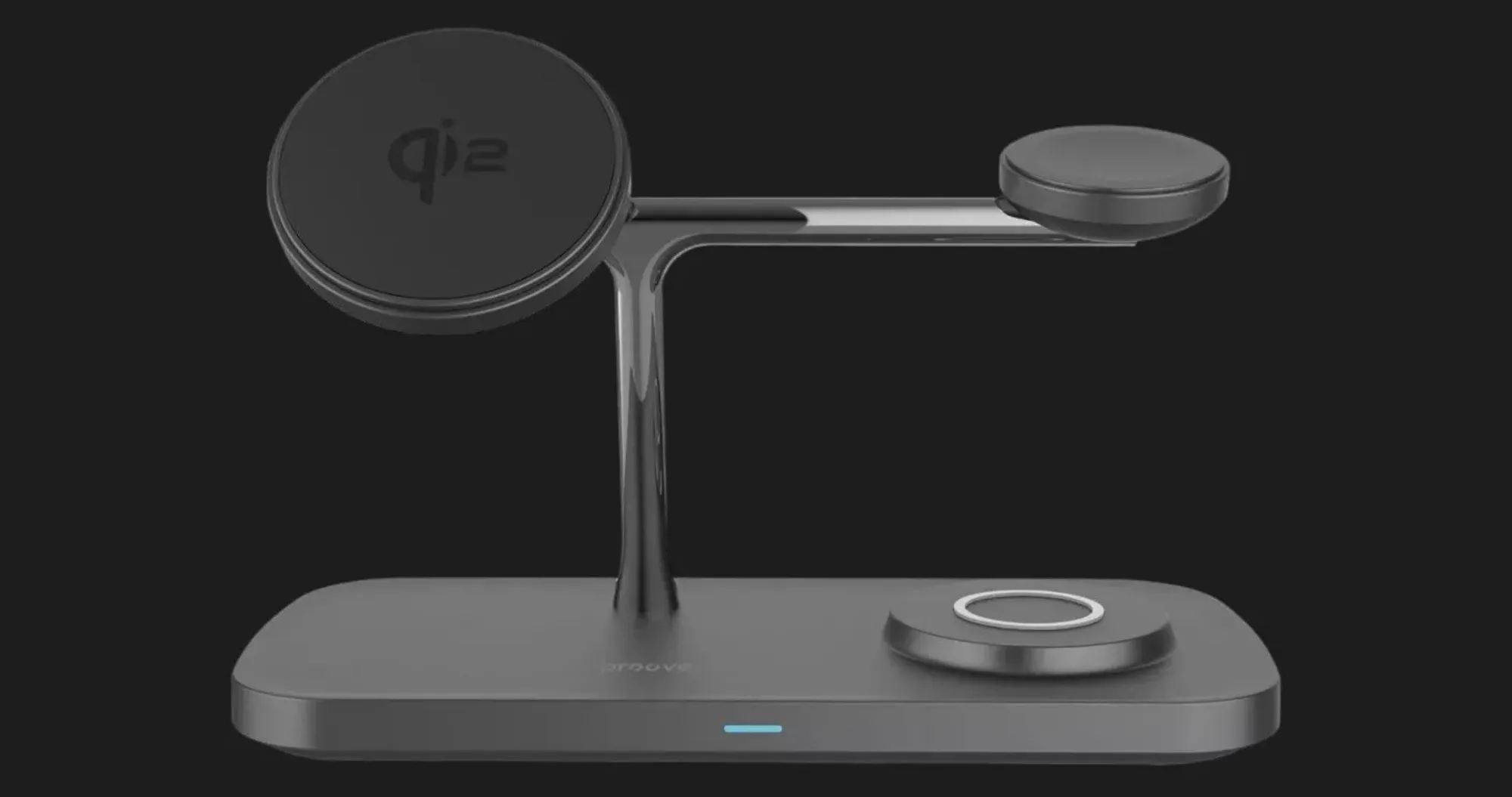 Безпровідна зарядка Proove Magnetic Field Pro 3 in 1 Qi2 (Black)