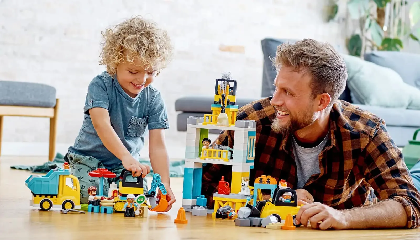 Конструктор LEGO Duplo Підйомний кран і будівництво (10933)