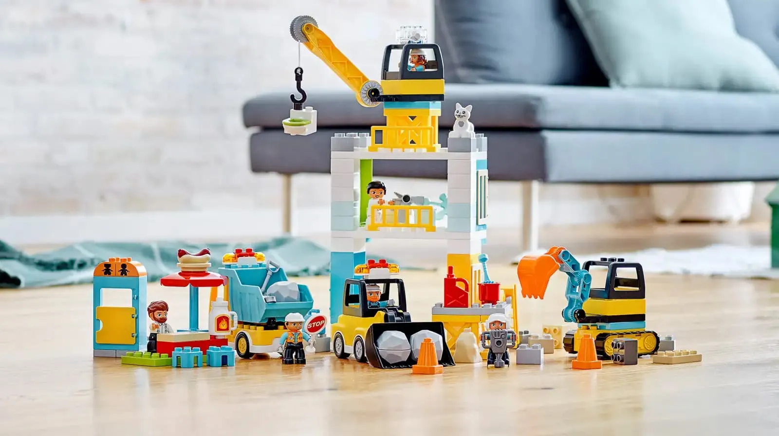 Конструктор LEGO Duplo Підйомний кран і будівництво (10933)