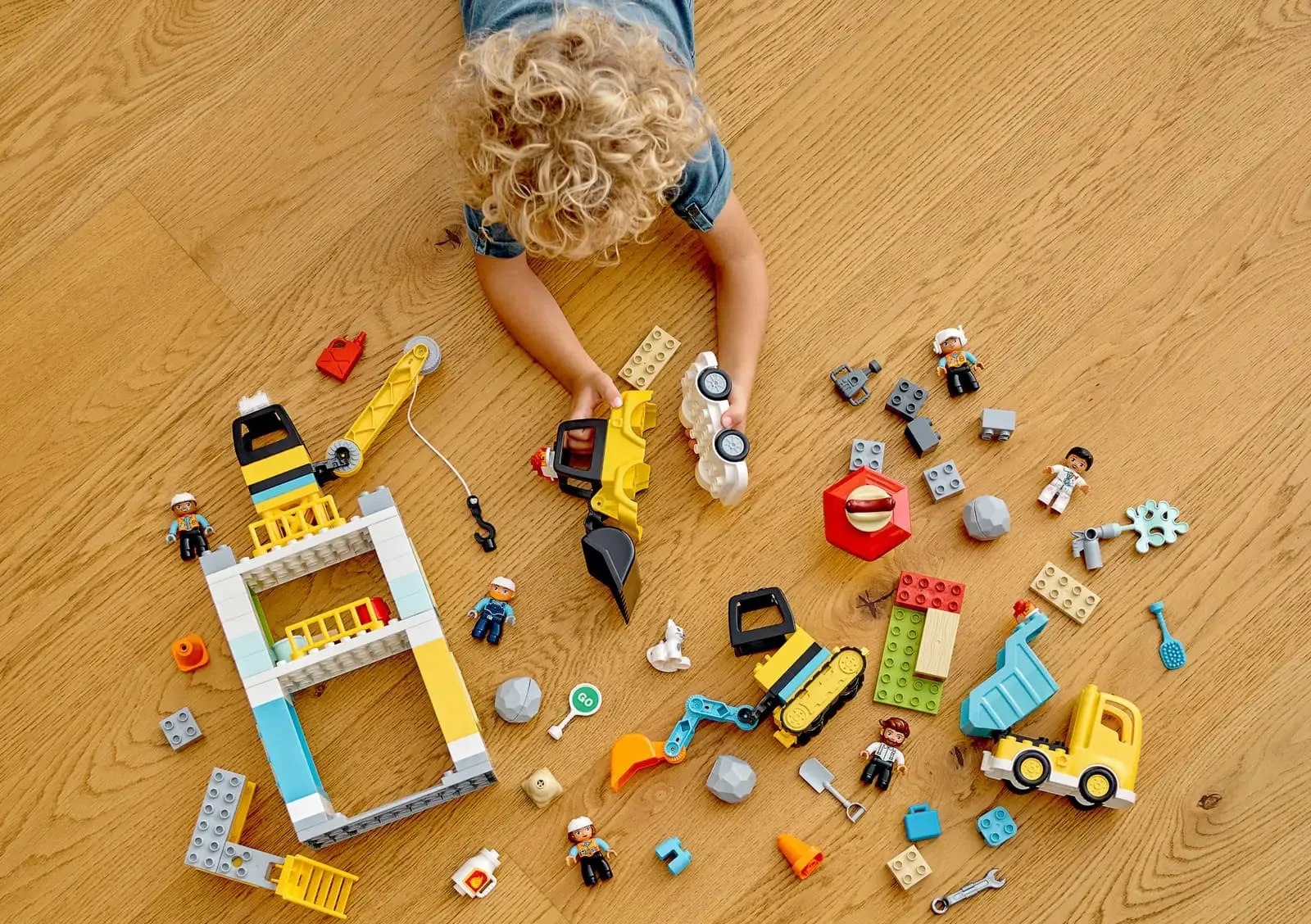 Конструктор LEGO Duplo Підйомний кран і будівництво (10933)