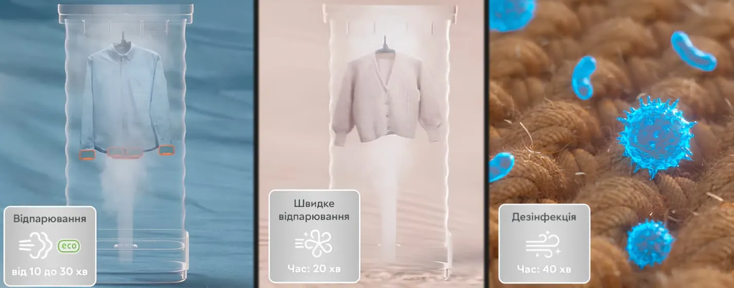 Прасувальна шафа парова Tefal Care For You First (YT2020E0) (Blue) (UA)