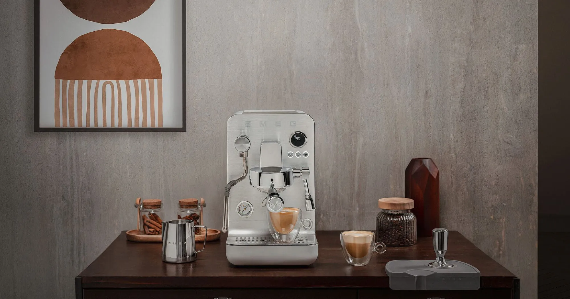 Кавомашина SMEG EMC02BLMEU (Black Matte) (EU)