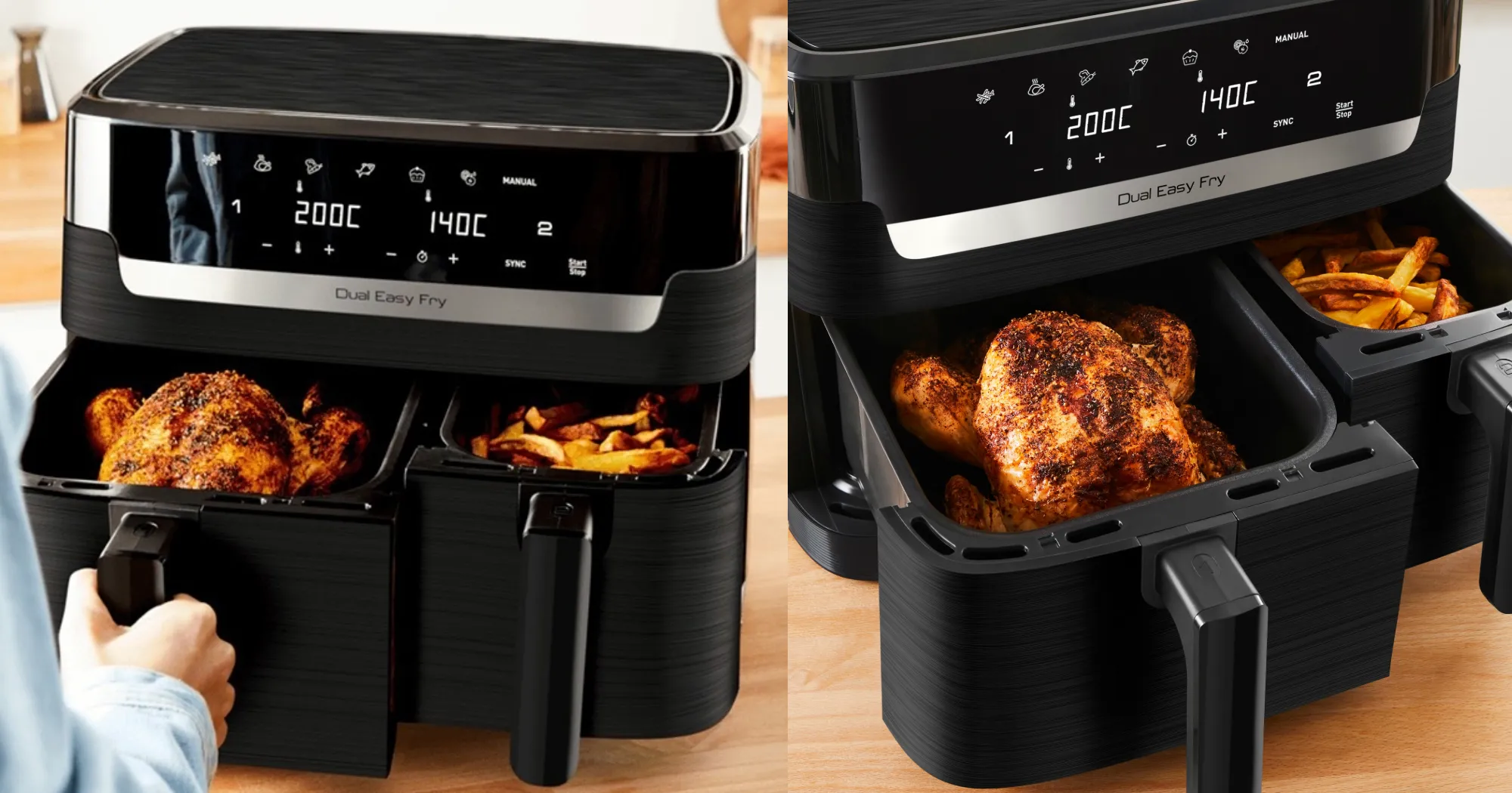 Мультипіч Tefal Dual Easy Fry EY901N10 (Standard)