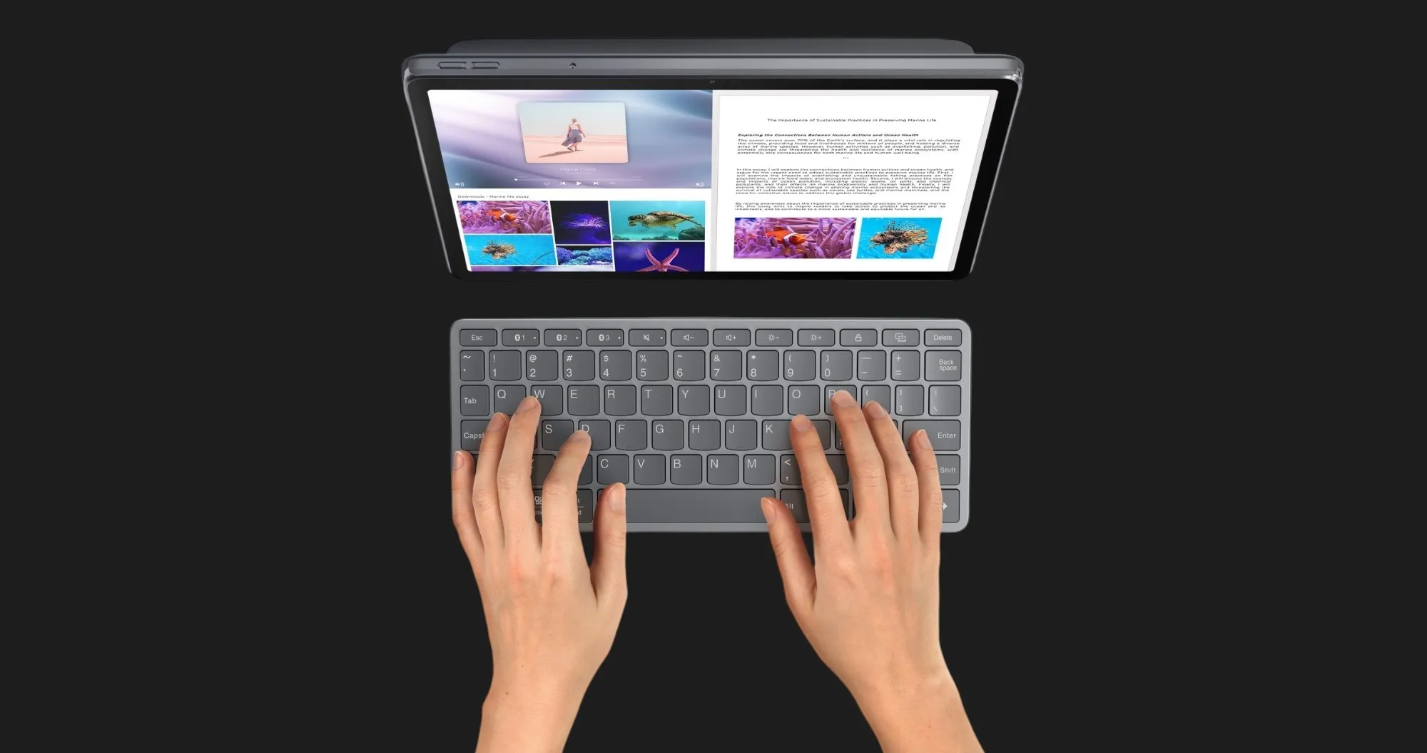 Планшет Lenovo Tab Plus Wi-Fi 8/256GB + Case (Luna Gray) UA