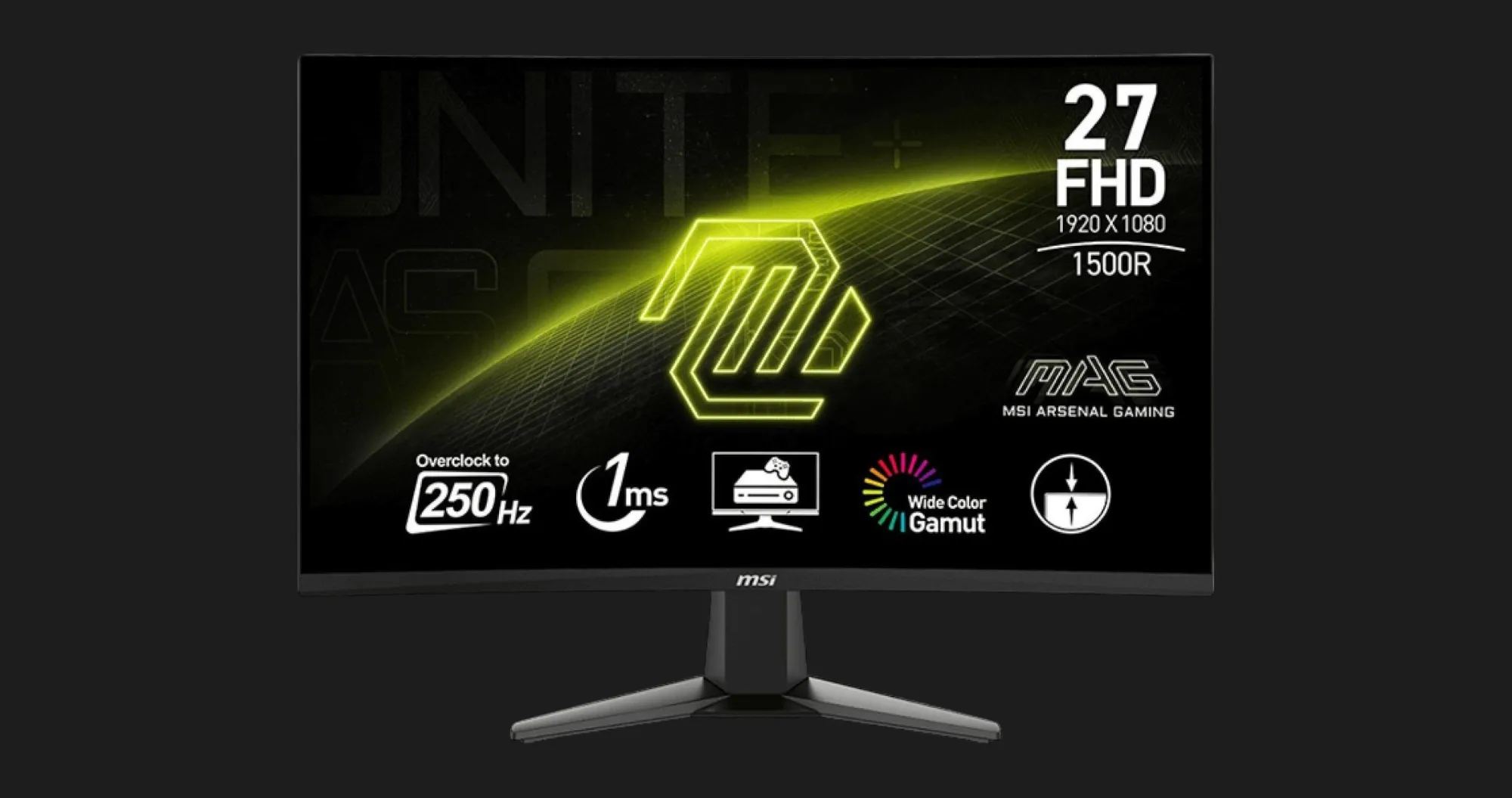 Монитор MSI 27" MAG 27C6X VA 250Hz (UA)