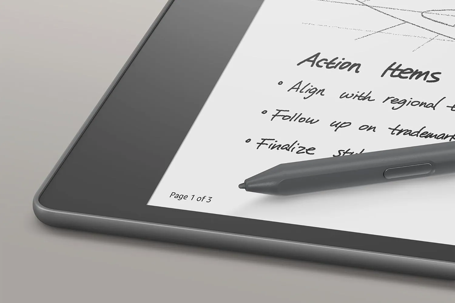 Электронная книга с подсветкой Amazon Kindle Scribe 64GB Premium Pen (Tungsten) (Standard)