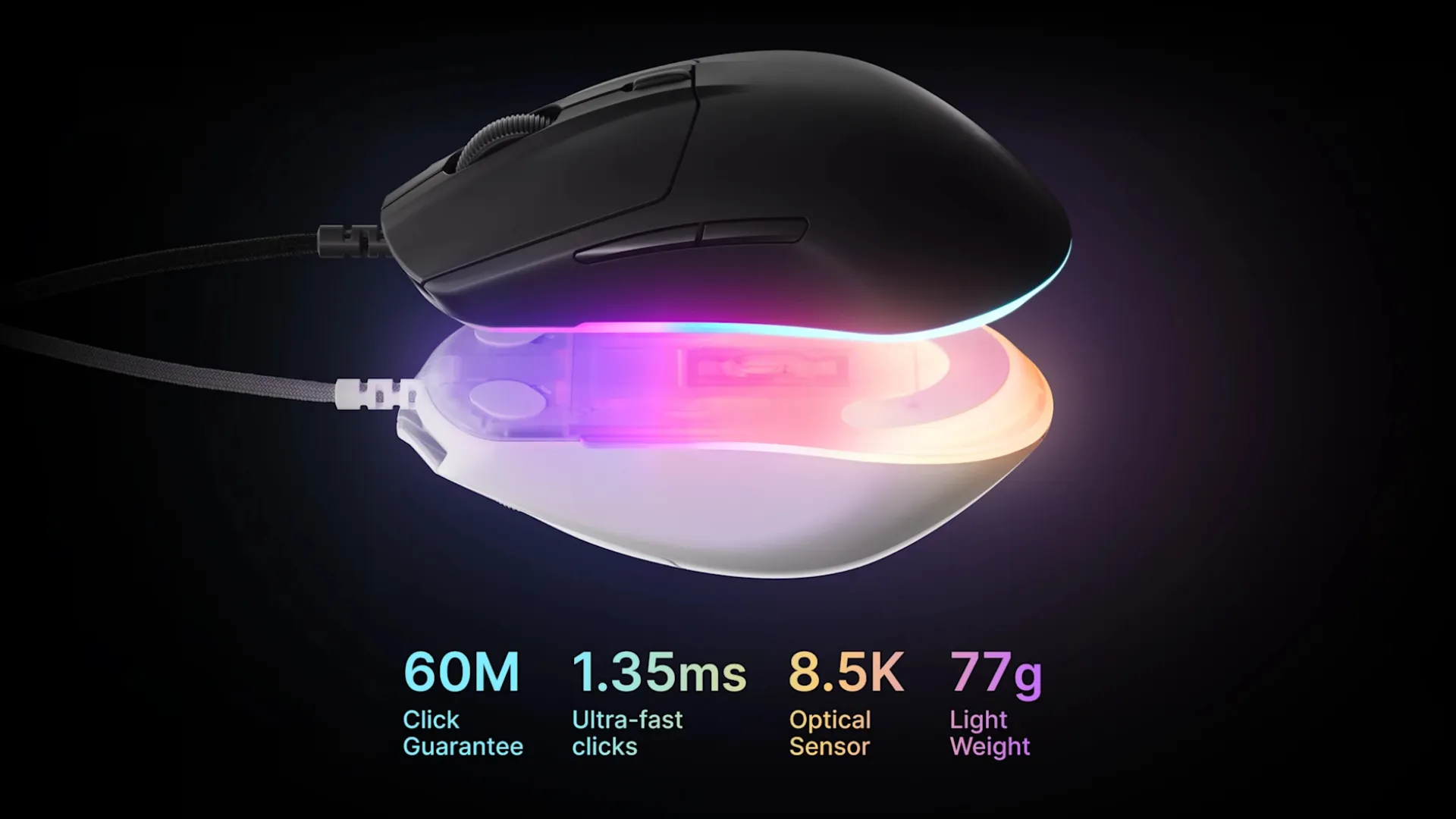 Ігрова миша SteelSeries Rival 3 Gen 2 RGB (White) (UA)