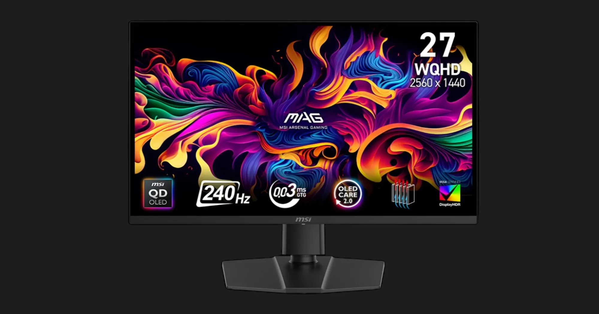 Монитор MSI 26.5" MAG 271QP QD-OLED X24 (UA)