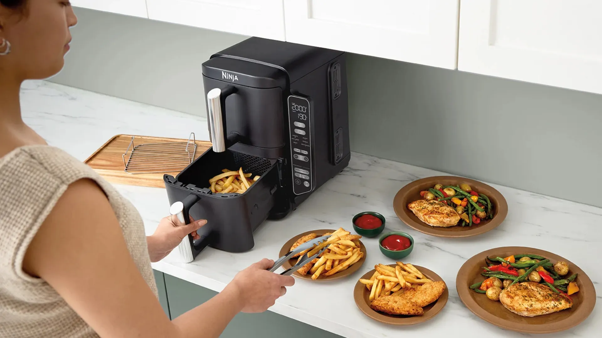 Мультипечь Ninja Double Stack 2-Level Air Fryer SL300EU (UA)