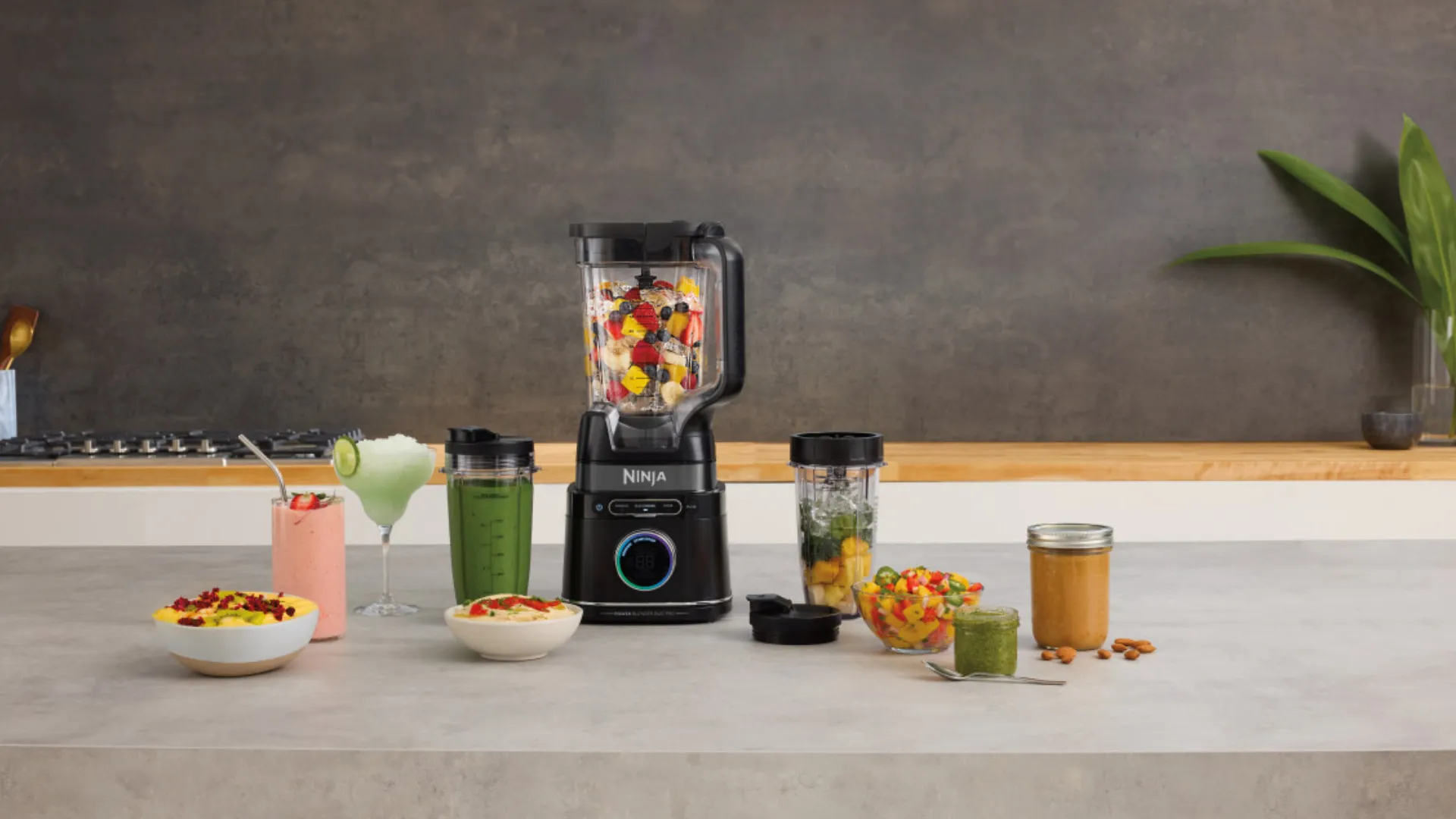Блендер стаціонарний Ninja Detect Power Blender Pro & Single Serve (Black) (UA)