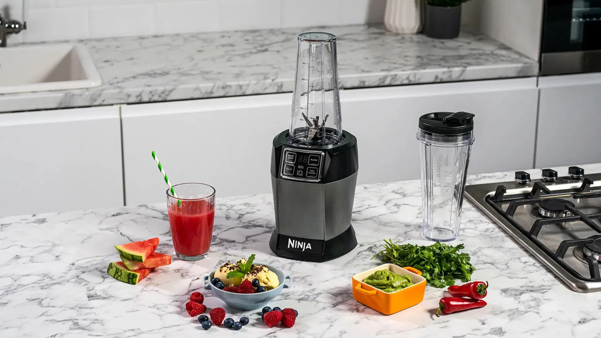 Блендер стационарный Ninja Personal with Auto-IQ (Black/Gray) (UA)