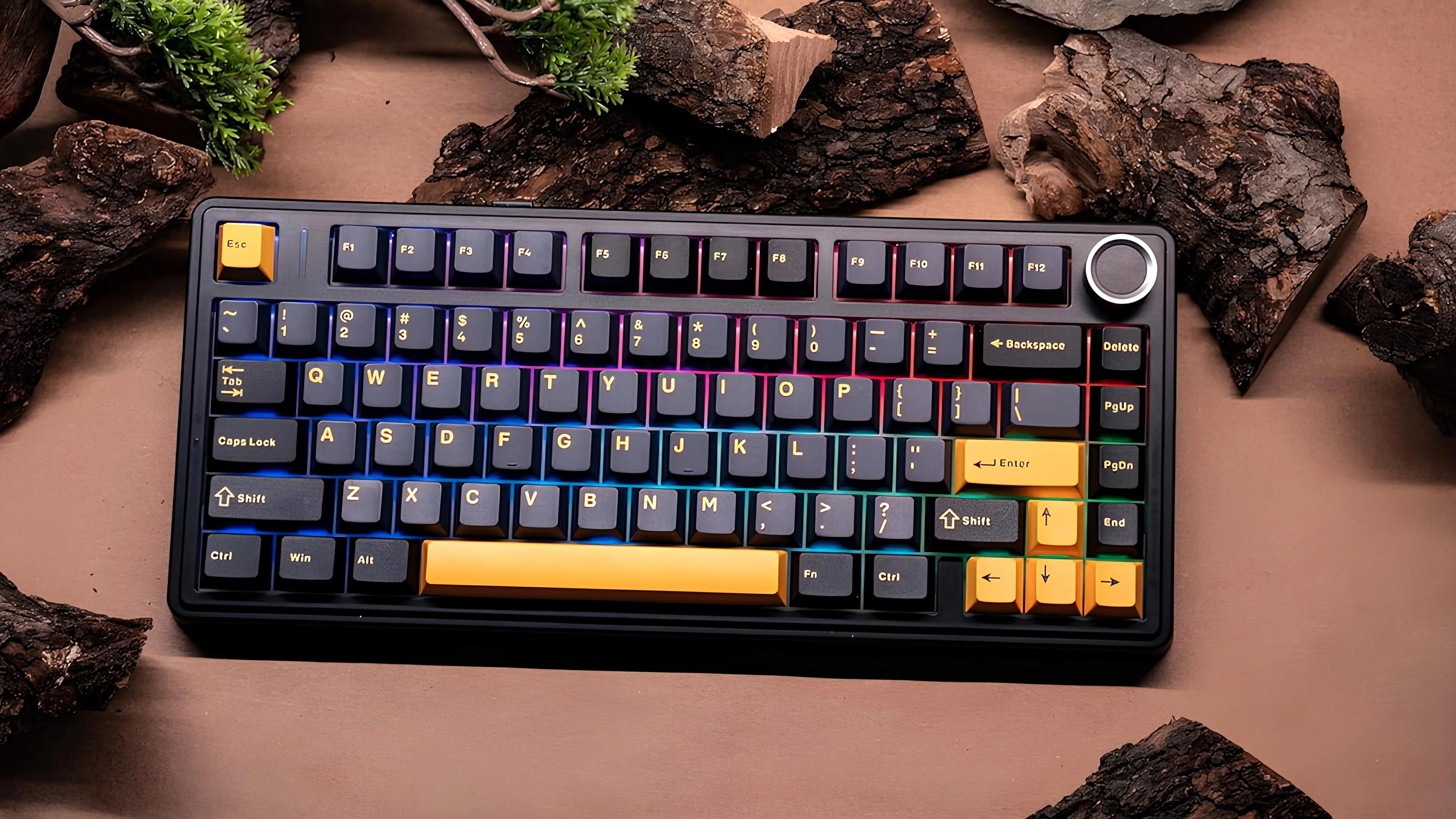 Клавіатура ігрова AULA F75 Wireless (White/Blue)