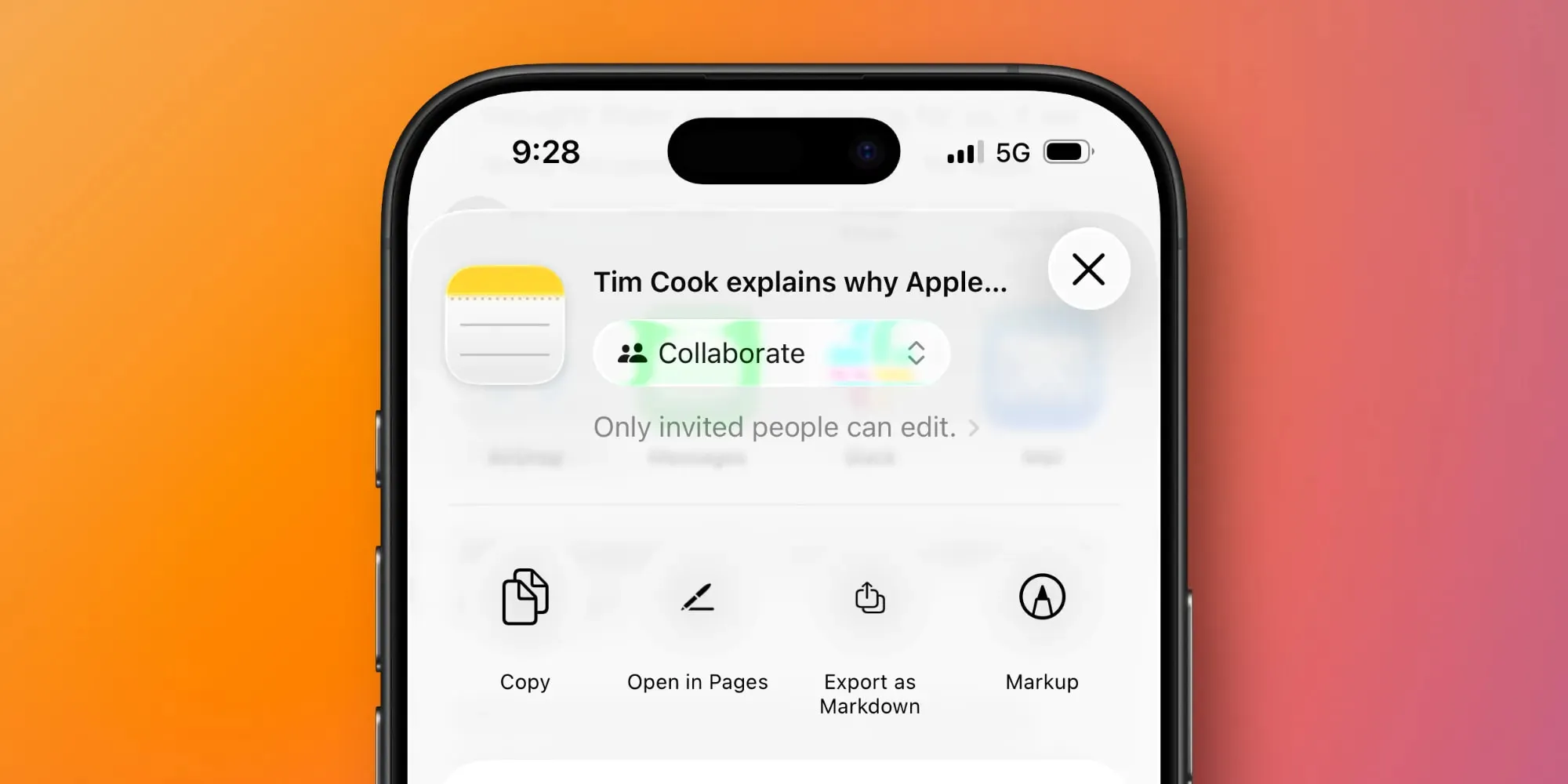 Apple Notes ios 26