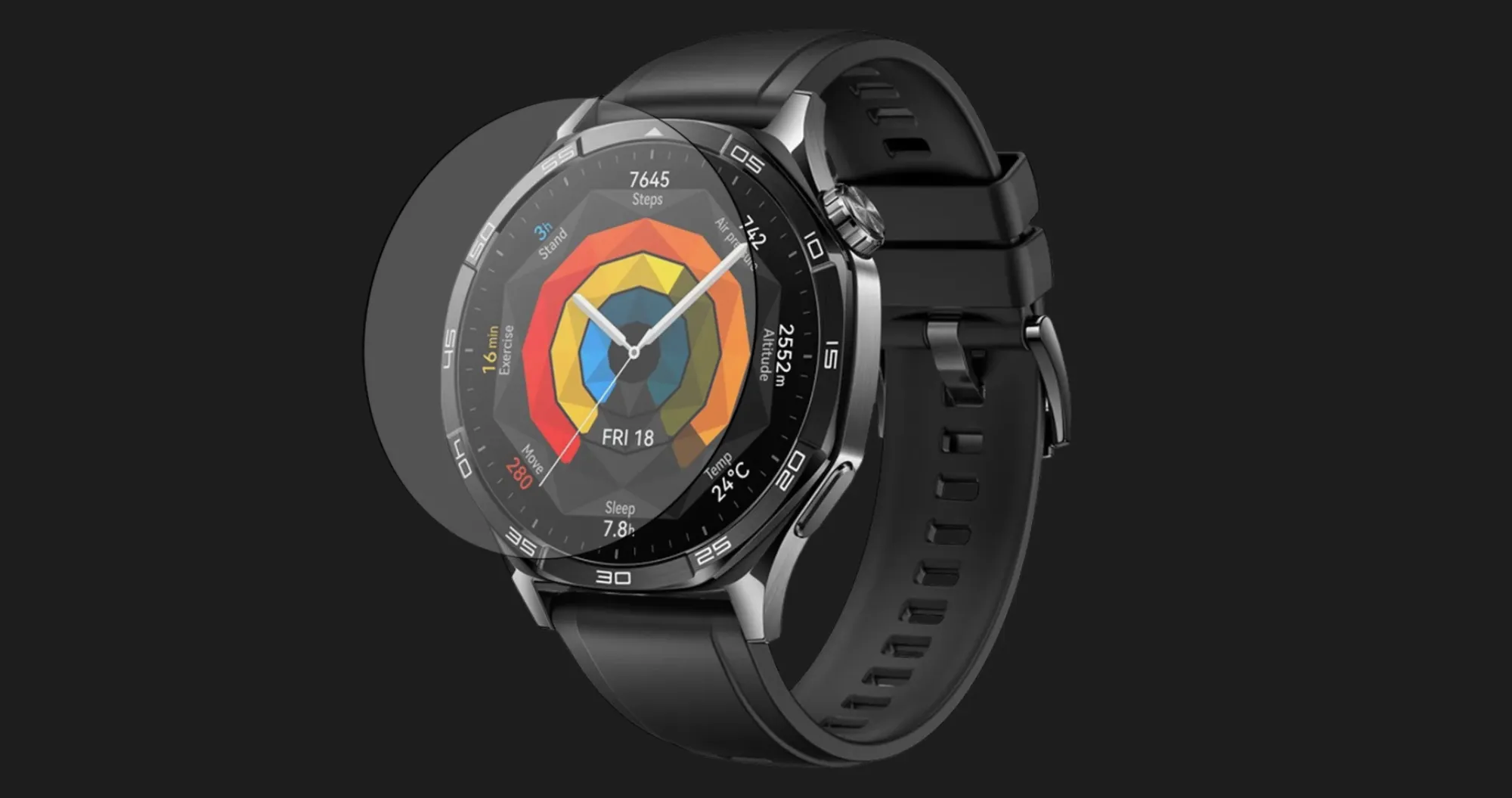 Защитная пленка Hydrogel Pro для Huawei Watch GT 5 46mm (Glossy Clear)