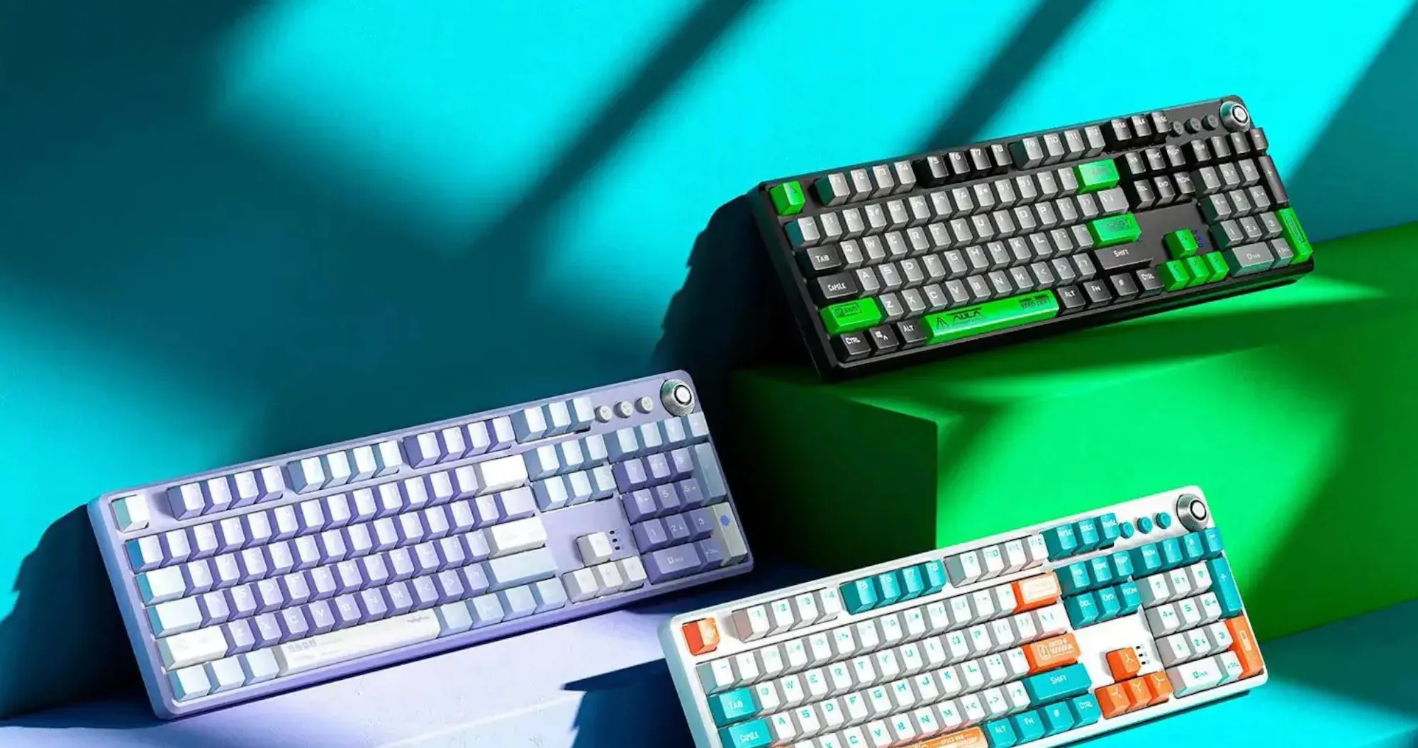 Клавіатура ігрова Aula F2088 PRO KRGD (White/Violet) (UA)