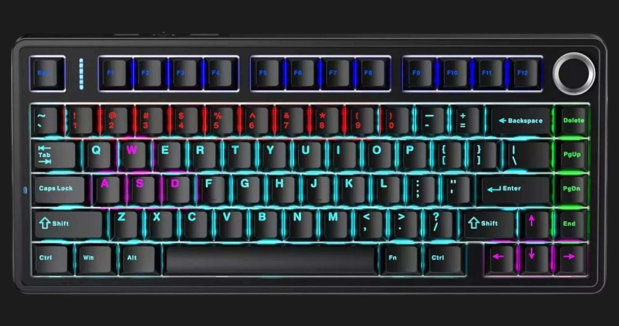 Клавіатура ігрова AULA F75 (Black) (UA)