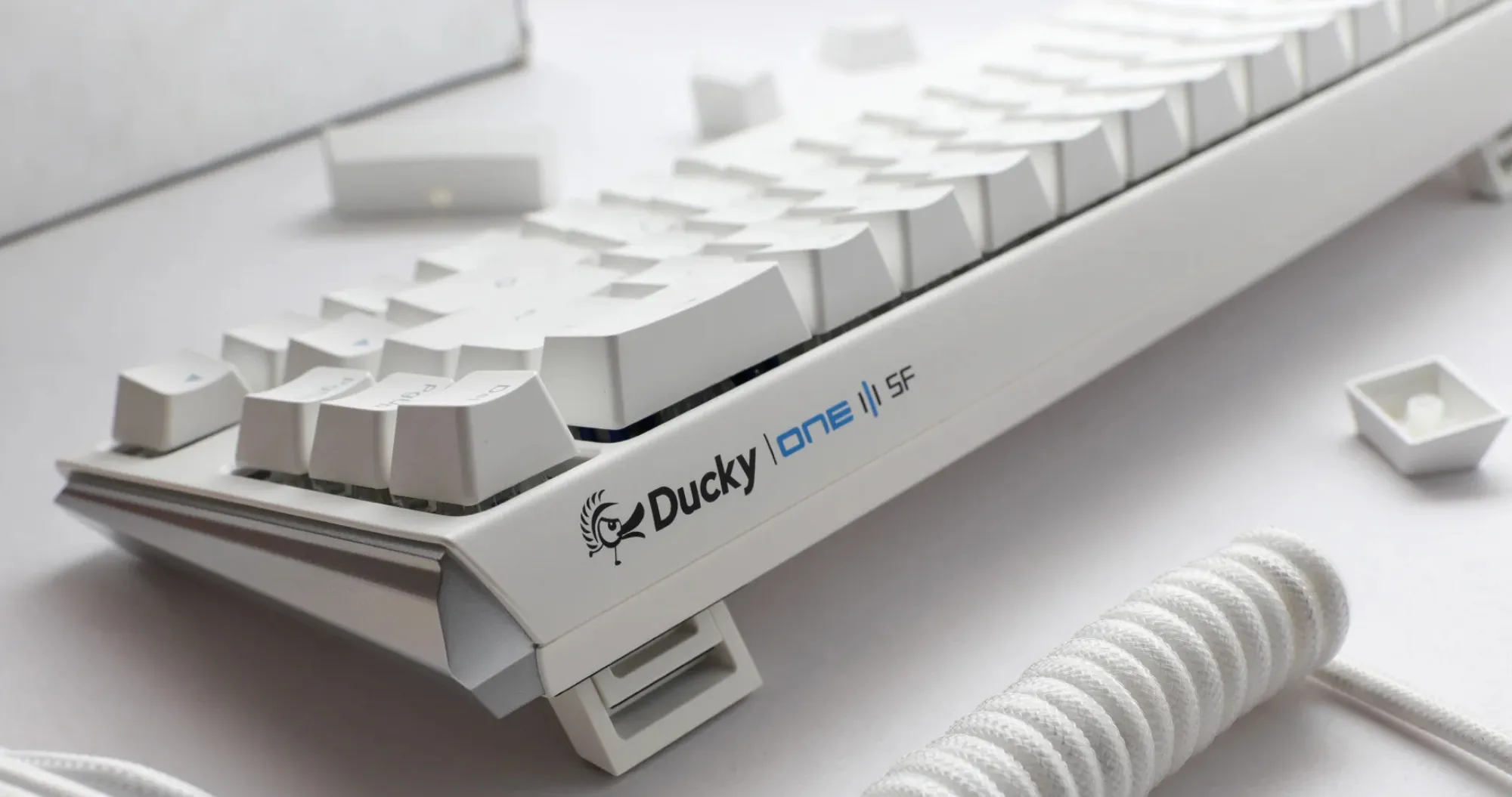 Клавіатура ігрова Ducky One 3 SF Cherry MX Brown RGB (White) (UA)