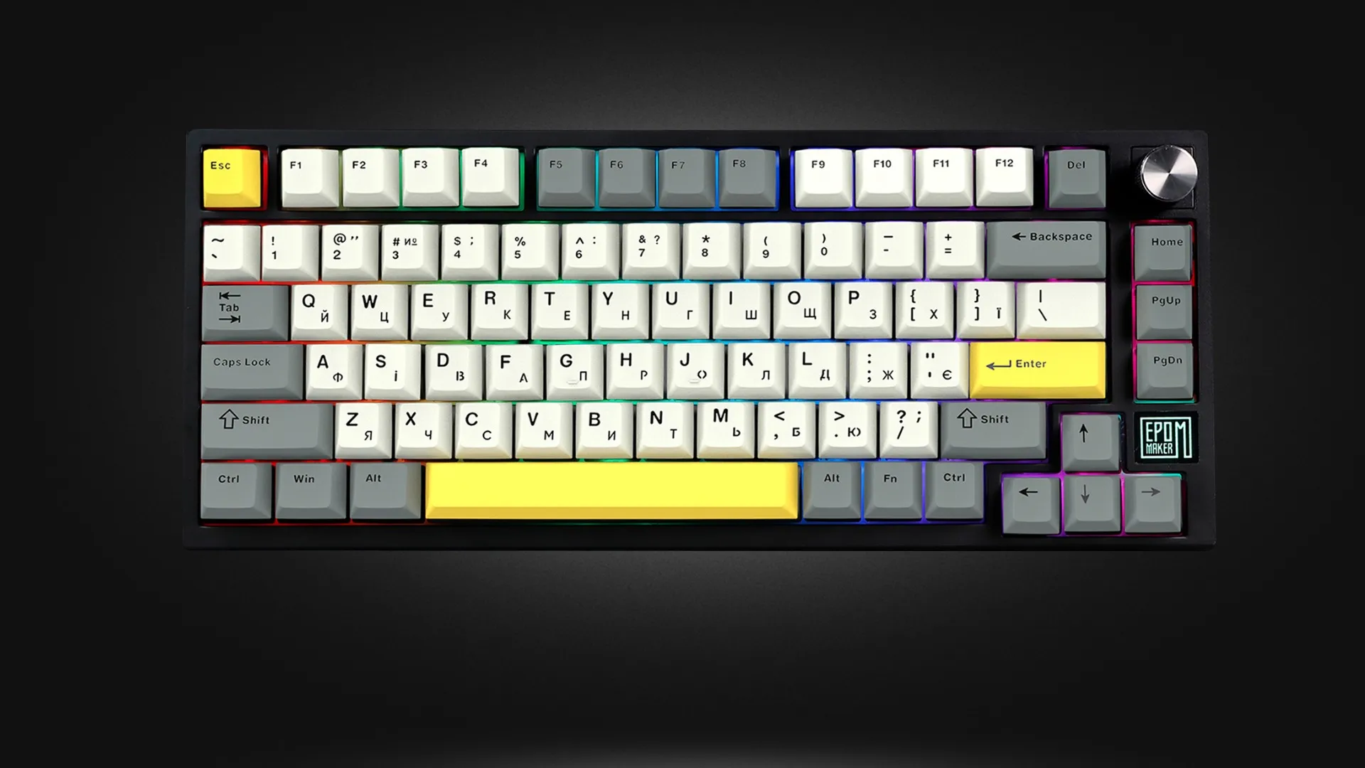 Клавиатура игровая Epomaker TH80 SE Flamingo (Black) (UA)