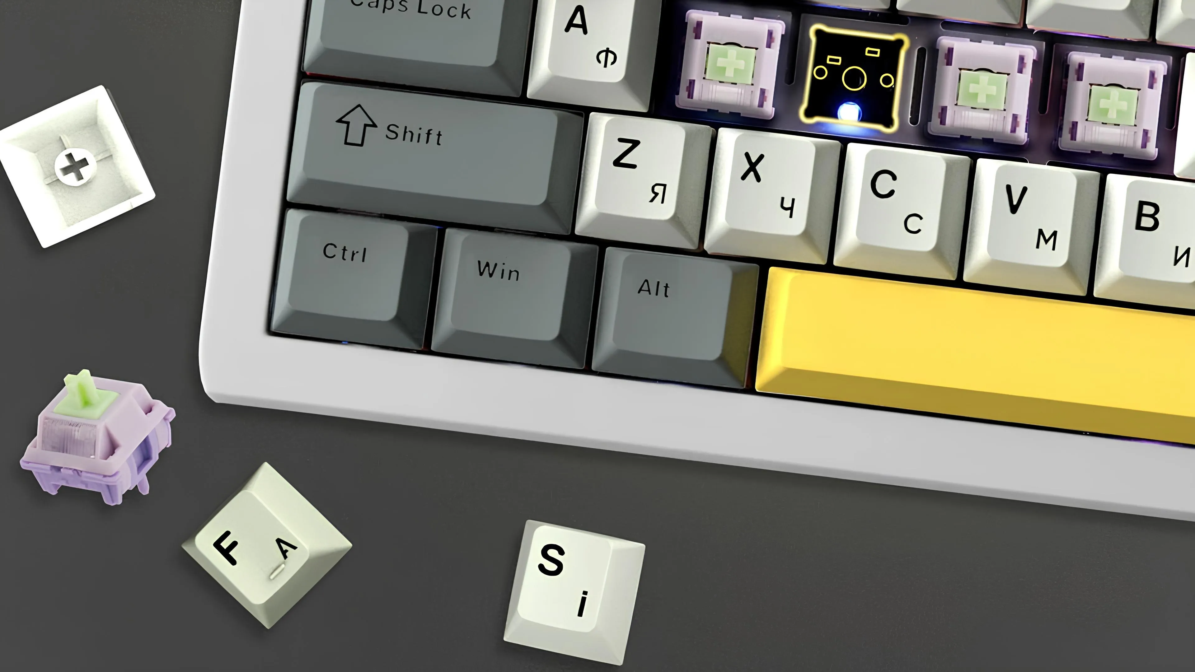 Клавиатура игровая Epomaker Shadow-S Mulan (White) (UA)