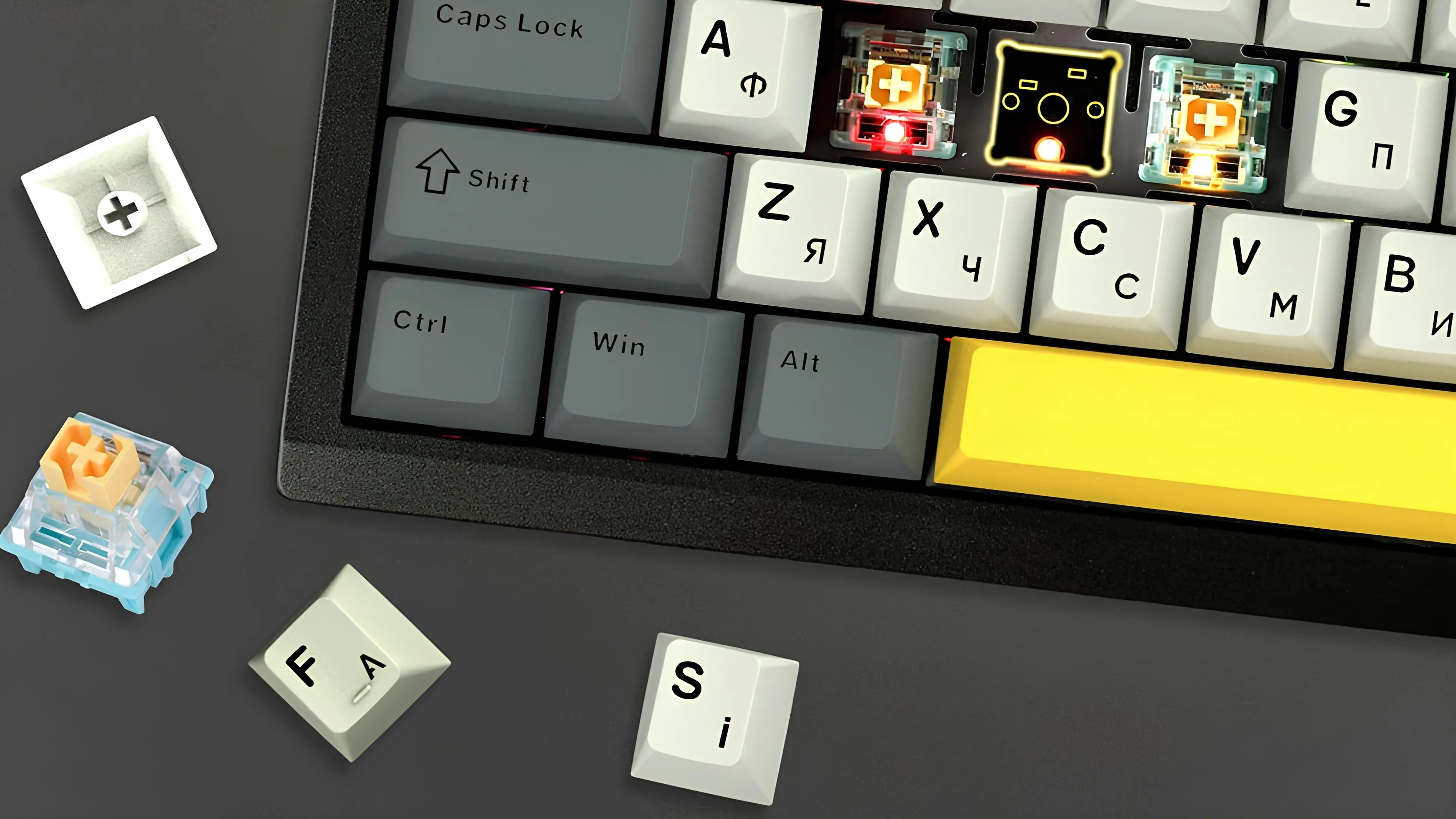 Клавиатура игровая Epomaker TH80 PRO V2 Sea Salt Silent (Black) (UA)