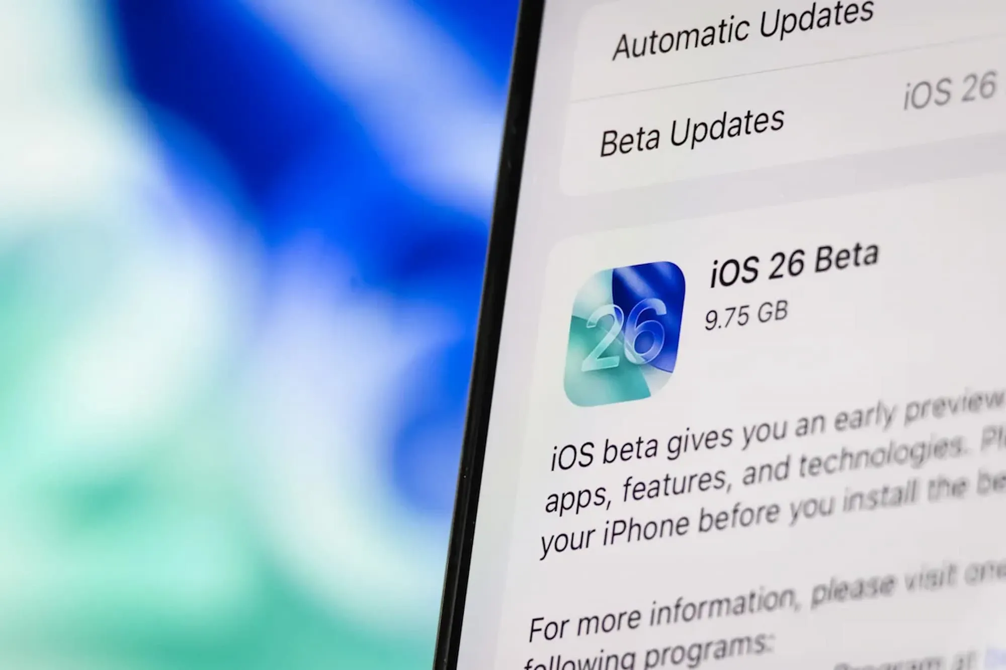 iOS 26 бета