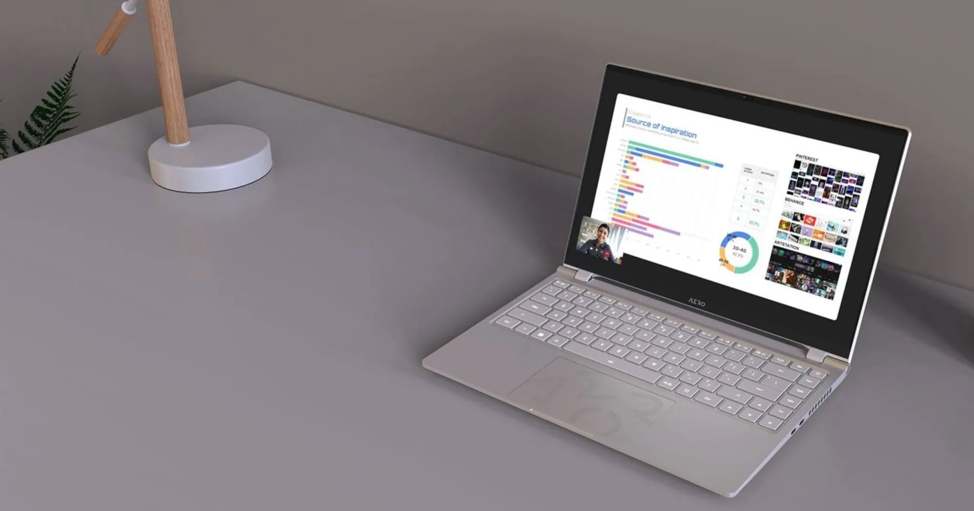 Ноутбук Gigabyte Aero 14 OLED BMF 14" (Intel Core i7/16GB/512GB (SSD)/RTX 4050) (BMF-H2EEBB3SH) (Standard)