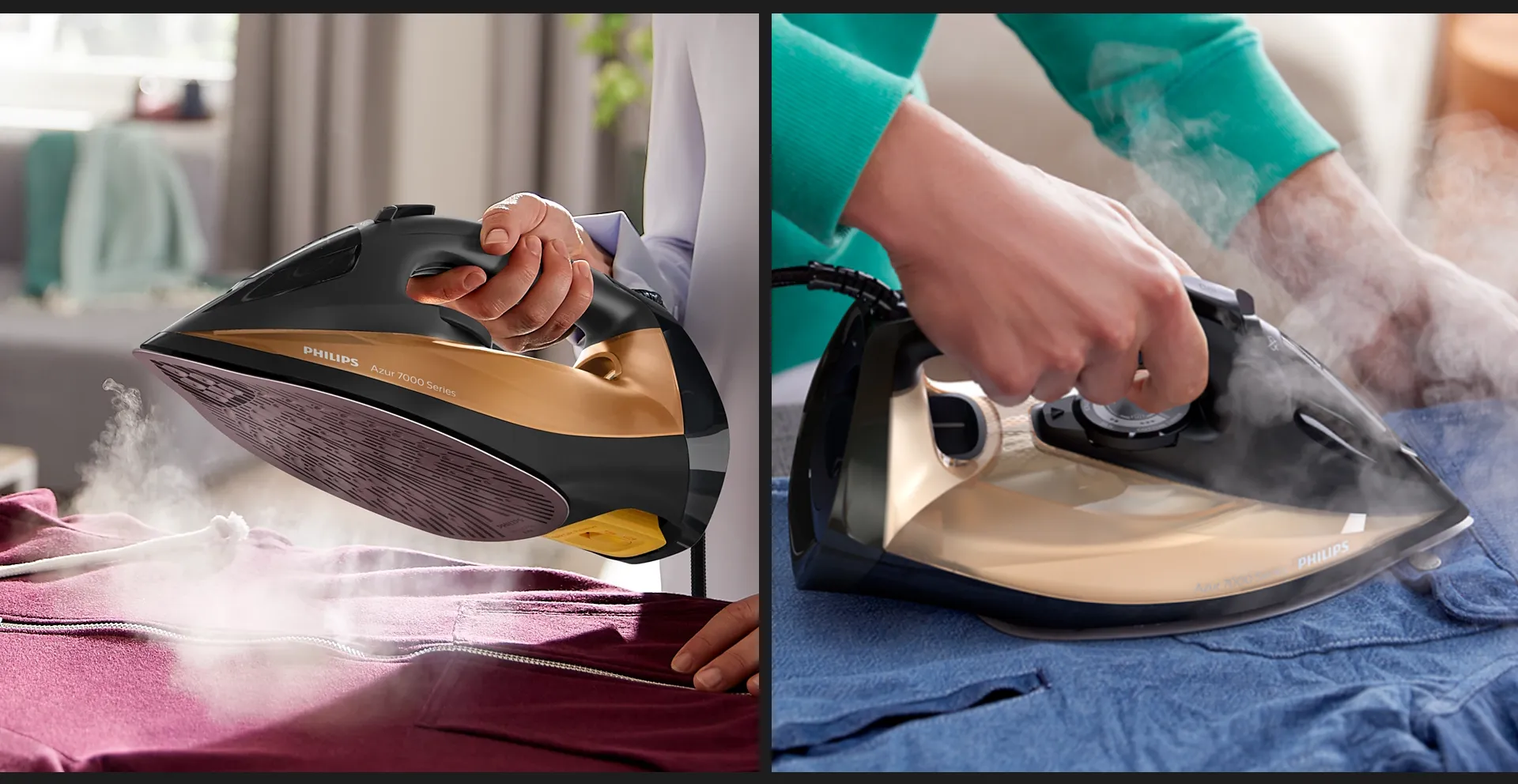 Праска Philips DST7040/80 (Black/Gold) (Ultra)