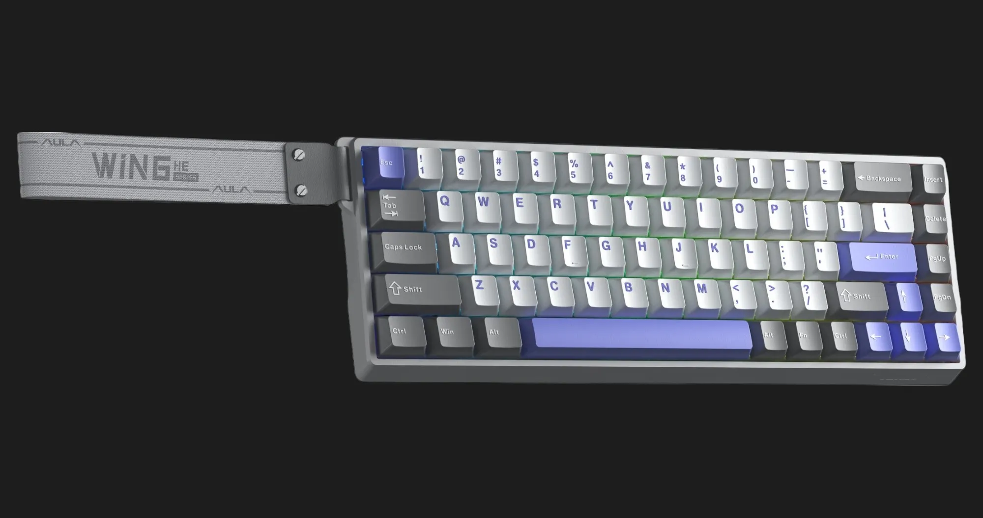 Клавіатура ігрова AULA WIN68 HE Max (White Blue) (UA)